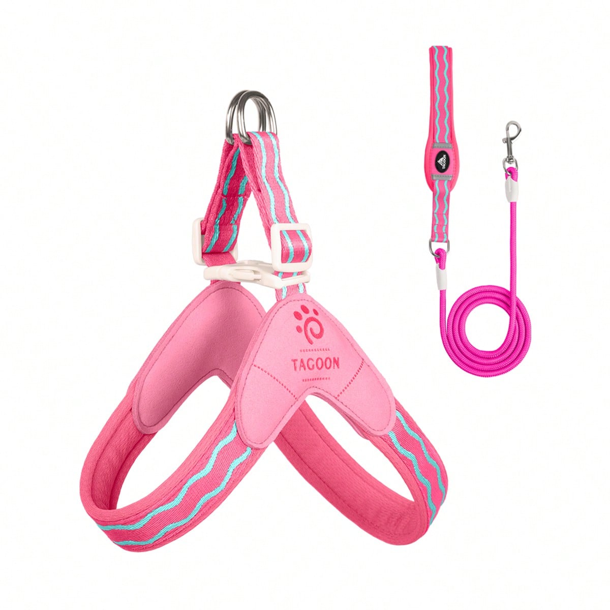 Spring New Dog Harness With Leash, Anti-Pull Dog Chest Harness With Breathable Padding And Escape-Proof Design, Quick Adjust For Dog Training And Walking, Pet Supplies, Pet Outdoor Leash Set