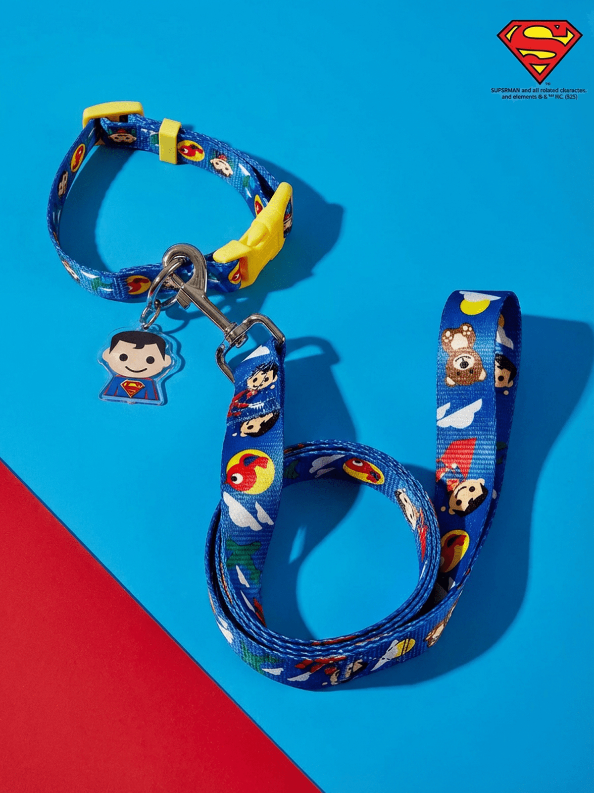 Multicolor nylon dog leash with cartoon letter print for dogs