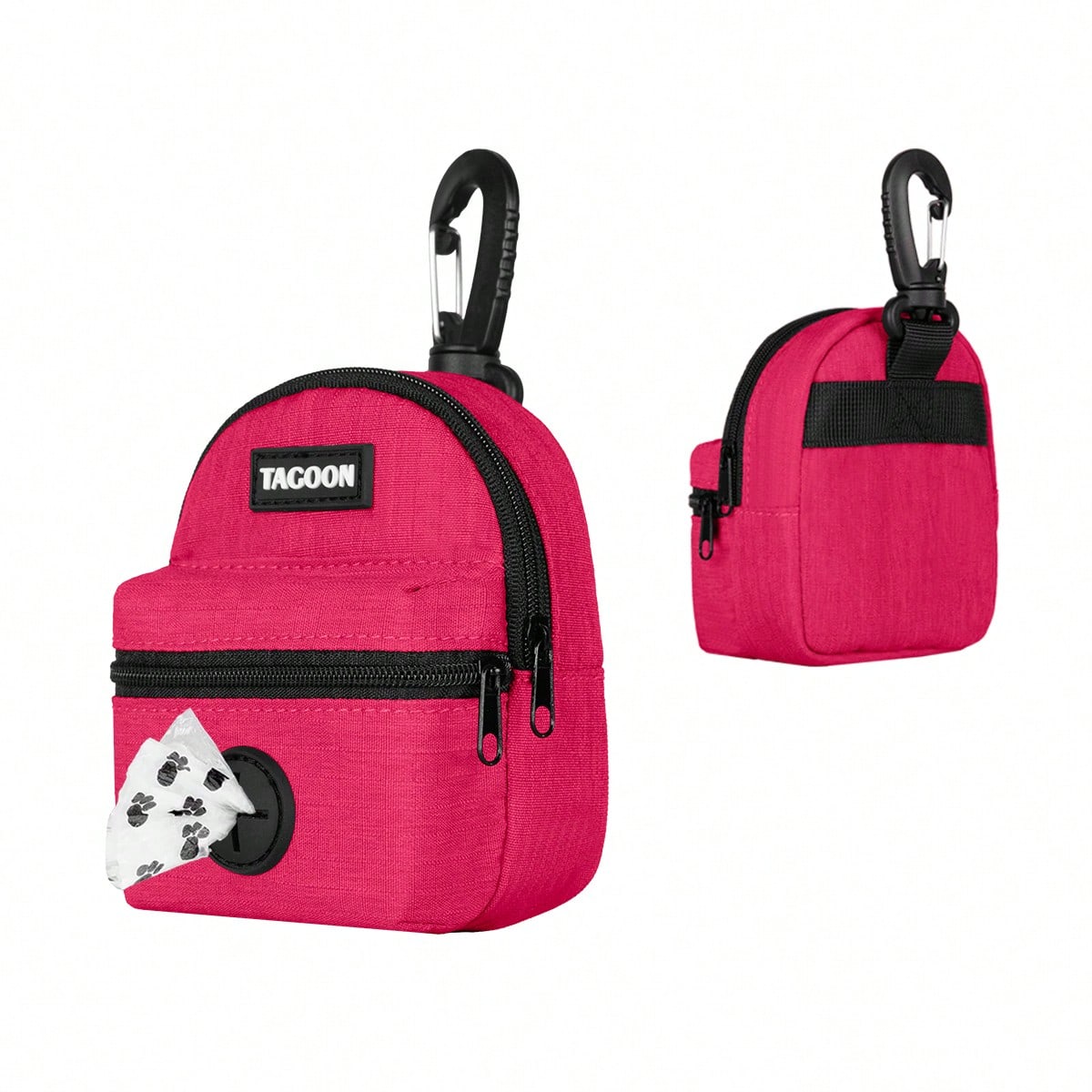 Dog Treat Bag Dog Leash Poop Bag Holder Compatible With Leash Pet Storage Container With Inner Small Pouch Puppy Supplies Perfect For Training And Walking Hands-Free Dog Waste Bag Dispenser Dog Travel Accessories