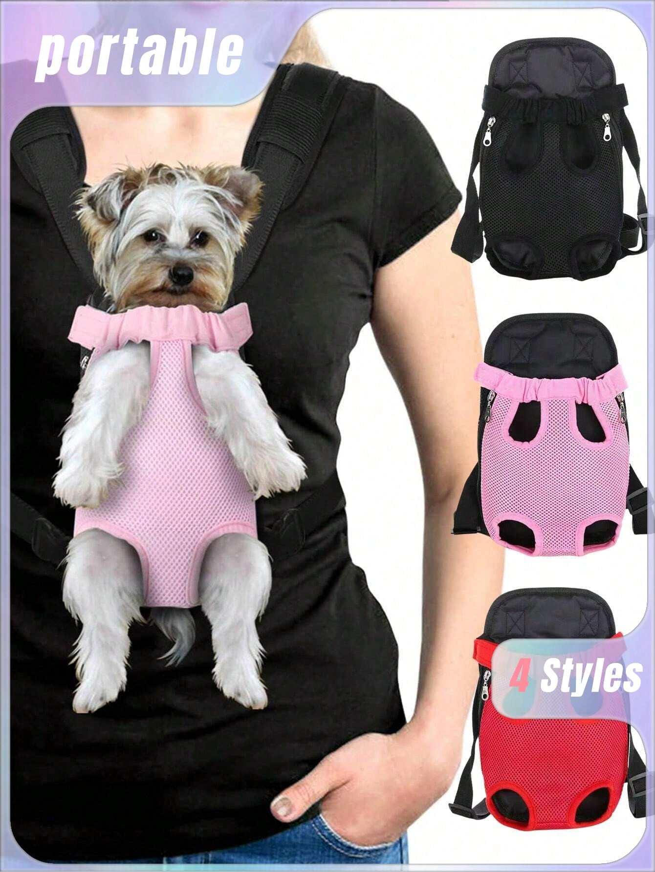 A Daily Breathable Pet Carrier Bag, With A Smaller Size, Suitable For Small Dogs And Cats, Suitable For Dogs Going Outdoors, Dog Supplies, Keeping Puppies, Cat Carrier Bag, Dog Carrier Bag, Christmas Holiday Gift