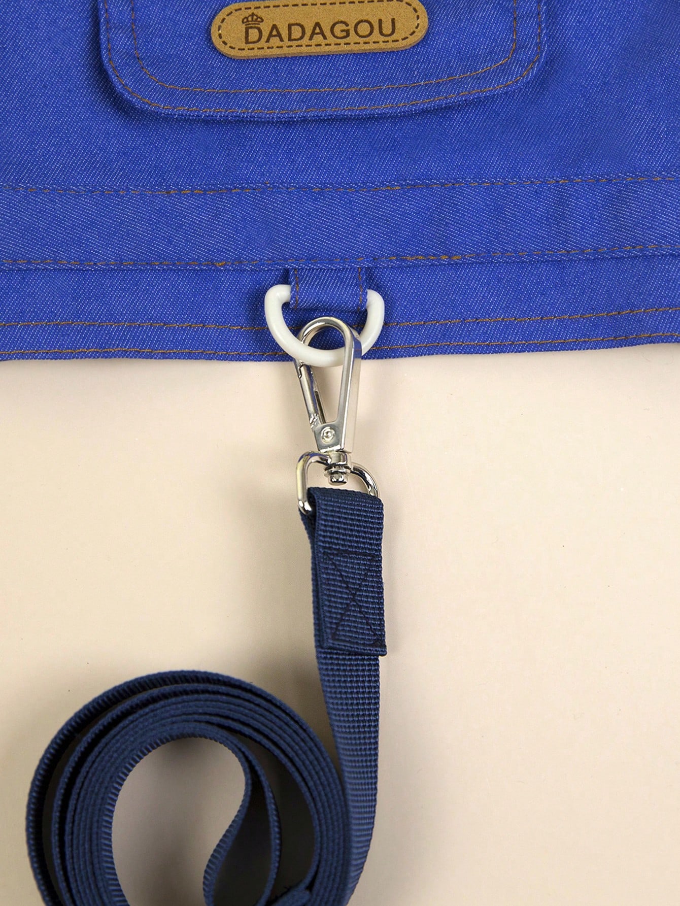 Multicolor fabric pet harness skirt with matching leash set featuring a cartoon pattern for cats and dogs.