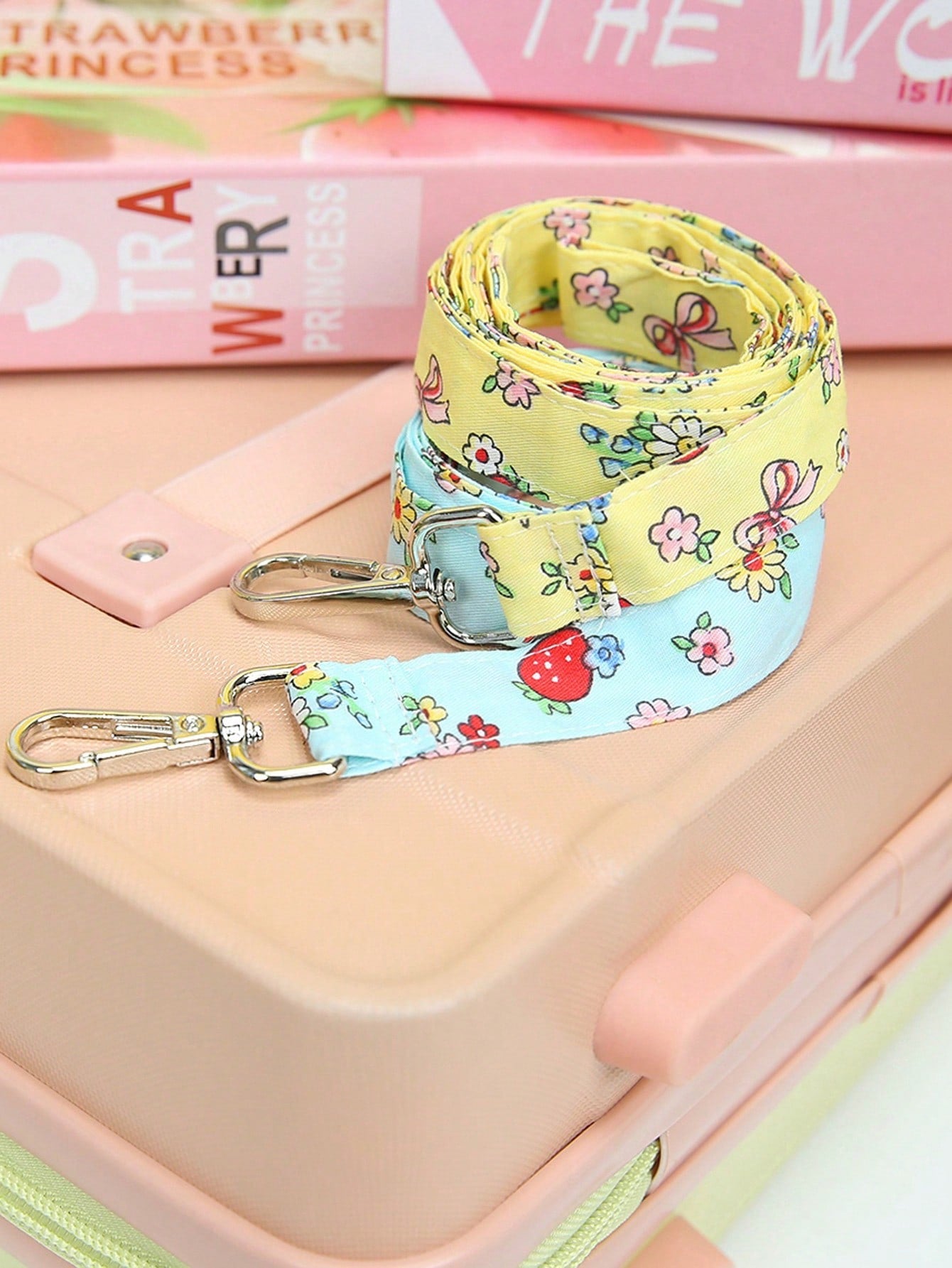 Multicolor fabric pet harness skirt set with matching leash for cats and dogs, designed as a sweet princess-style walking strap outfit for small pets.
