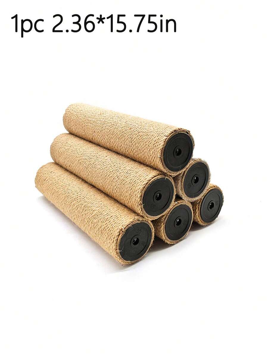 A 6cm diameter replacement sisal scratching post refill for DIY cat tree and climbing pole.