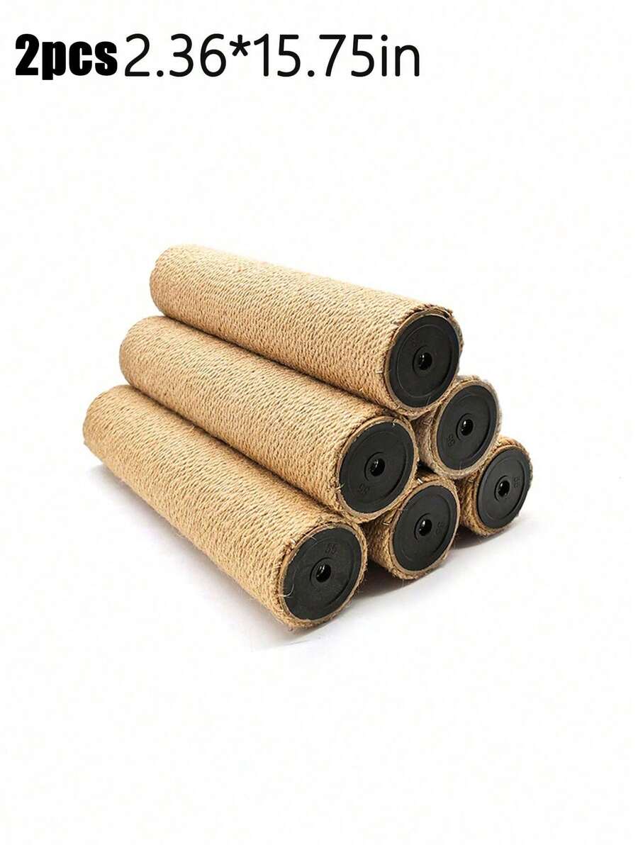 A 6cm diameter replacement sisal scratching post refill for DIY cat tree and climbing pole.