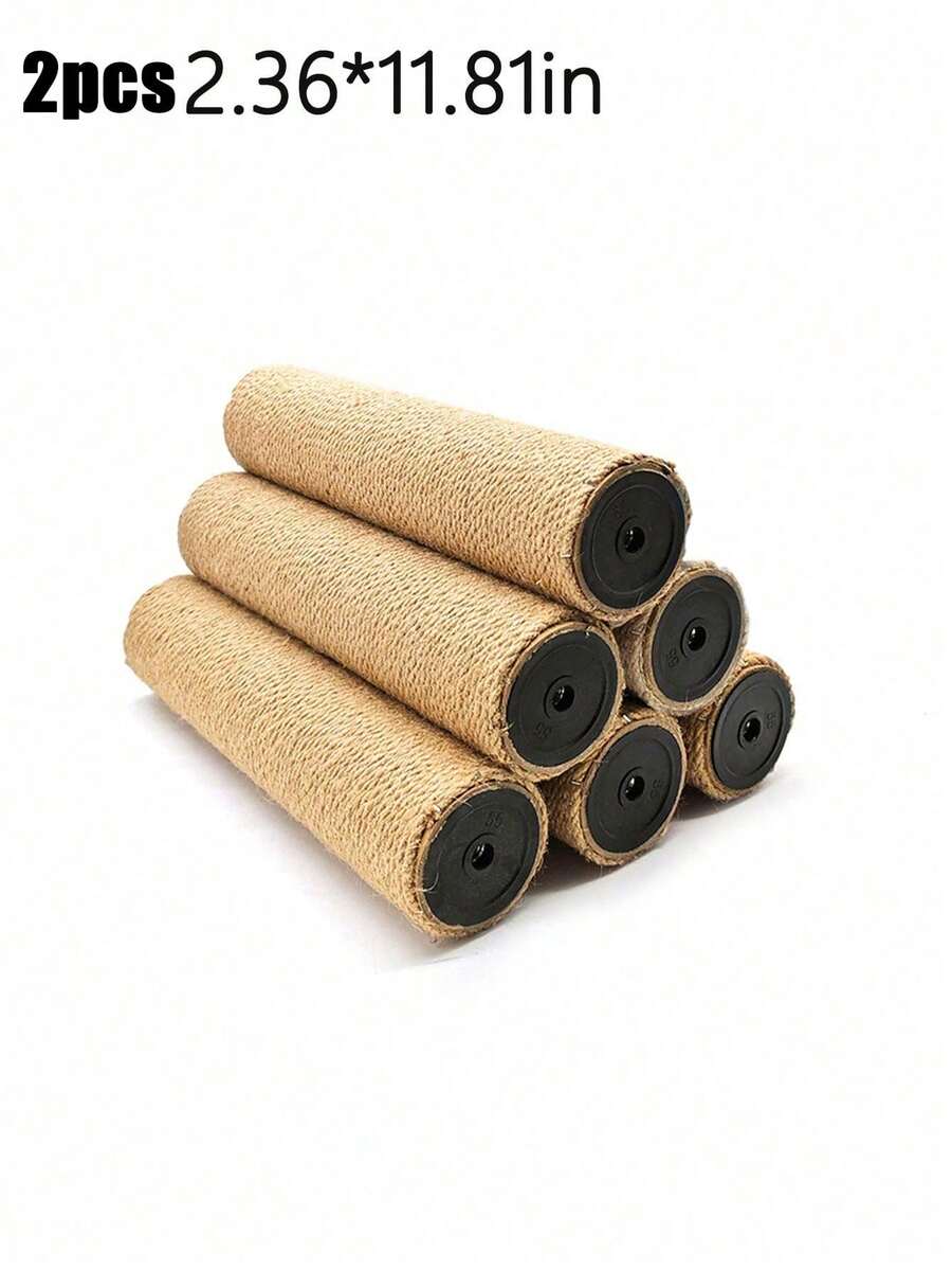 A 6cm diameter replacement sisal scratching post refill for DIY cat tree and climbing pole.