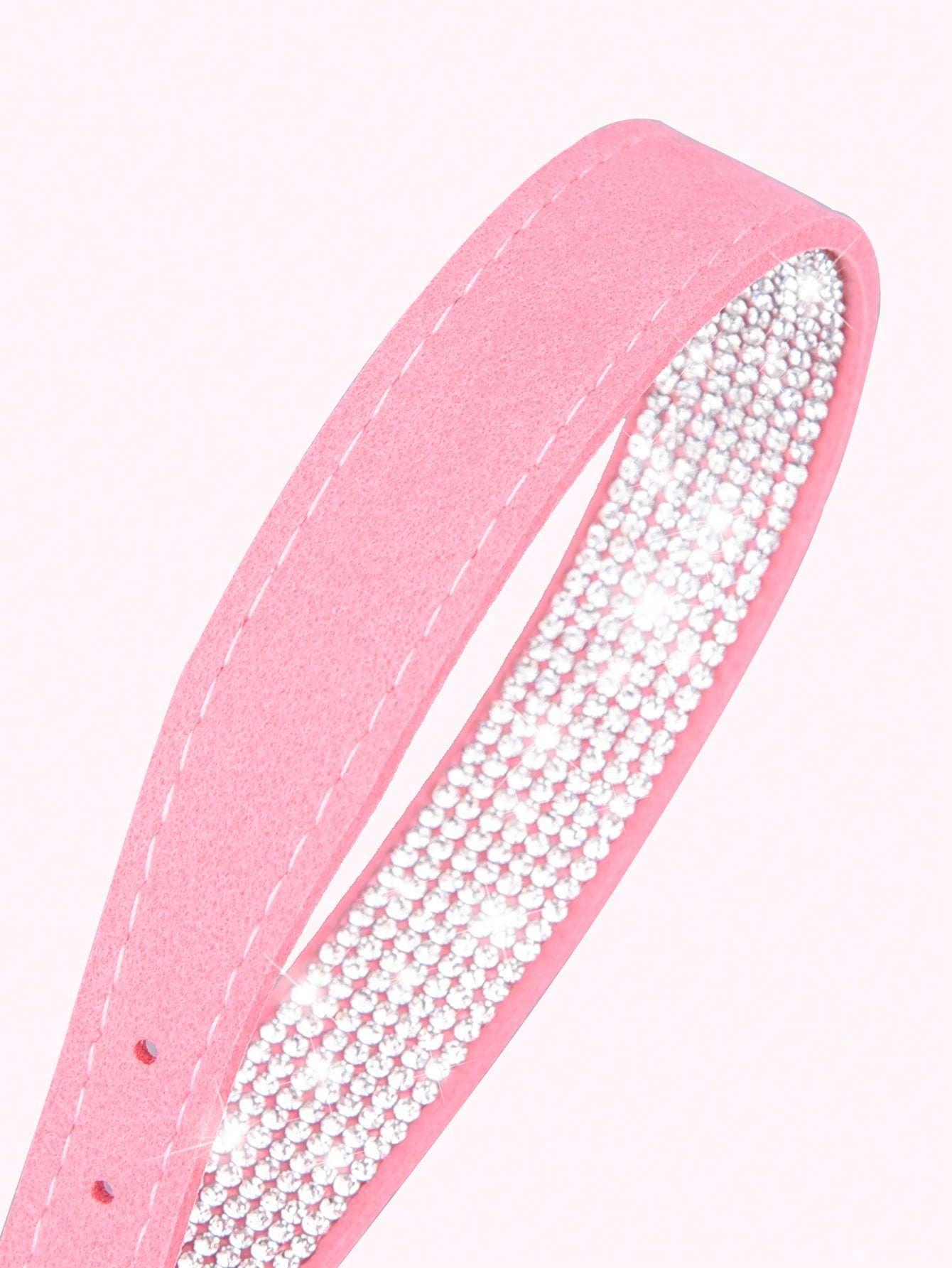 Multicolor sparkling crystal adjustable dog and cat collar made from polyurethane PU for pets with 16-46cm neck size