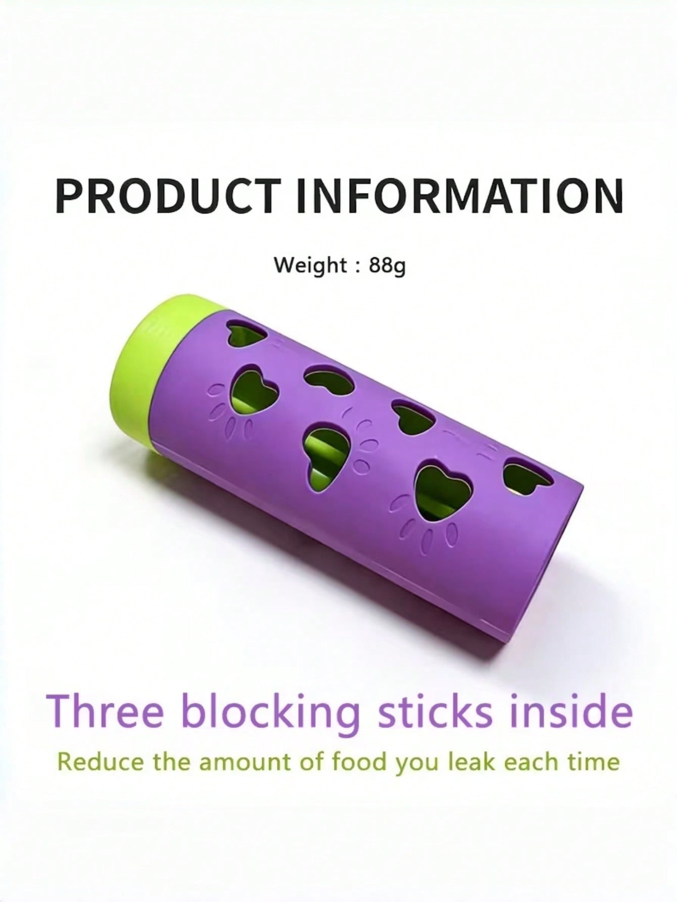 1pc New Detachable Pet Slow Feeder Toy | Chew-Resistant Snack Rolling Cylinder, Energy Consumption & Boredom Relief Tool, Suitable For Medium/Small Cats & Dogs, Indoor/Outdoor Use