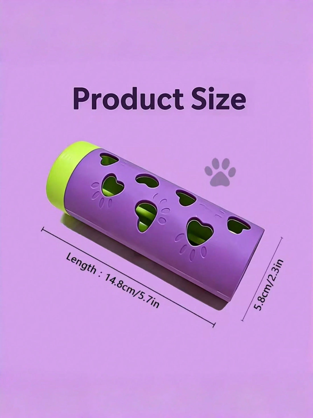1pc New Detachable Pet Slow Feeder Toy | Chew-Resistant Snack Rolling Cylinder, Energy Consumption & Boredom Relief Tool, Suitable For Medium/Small Cats & Dogs, Indoor/Outdoor Use