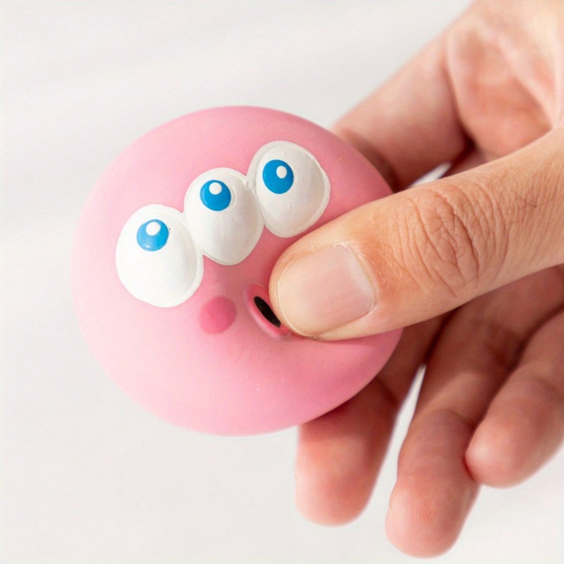 1/3pcs Dog Squeaky Toys, Cute Big Eye Design, Durable Rubber Material, Chew Toy For Teeth Cleaning, With Funny Squeaky Sound, Suitable For Interactive Training