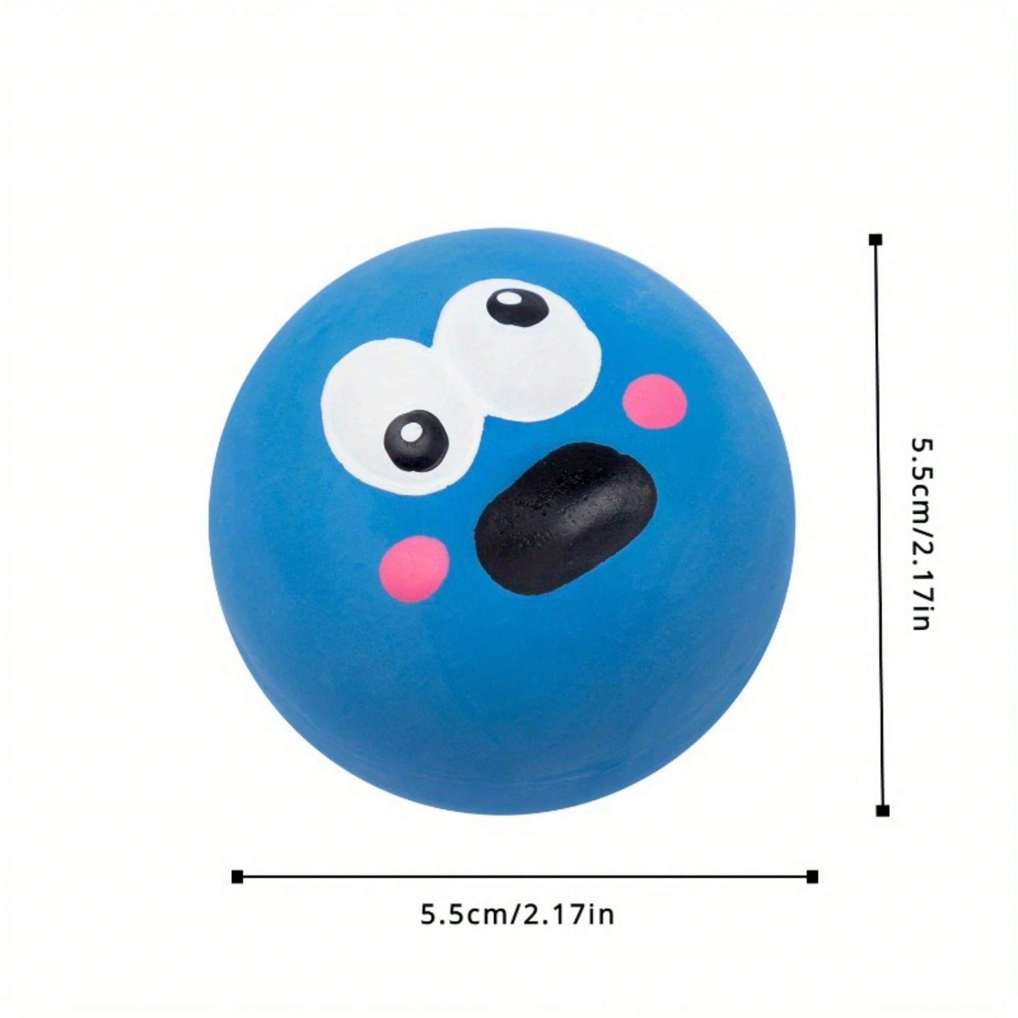 1/3pcs Dog Squeaky Toys, Cute Big Eye Design, Durable Rubber Material, Chew Toy For Teeth Cleaning, With Funny Squeaky Sound, Suitable For Interactive Training