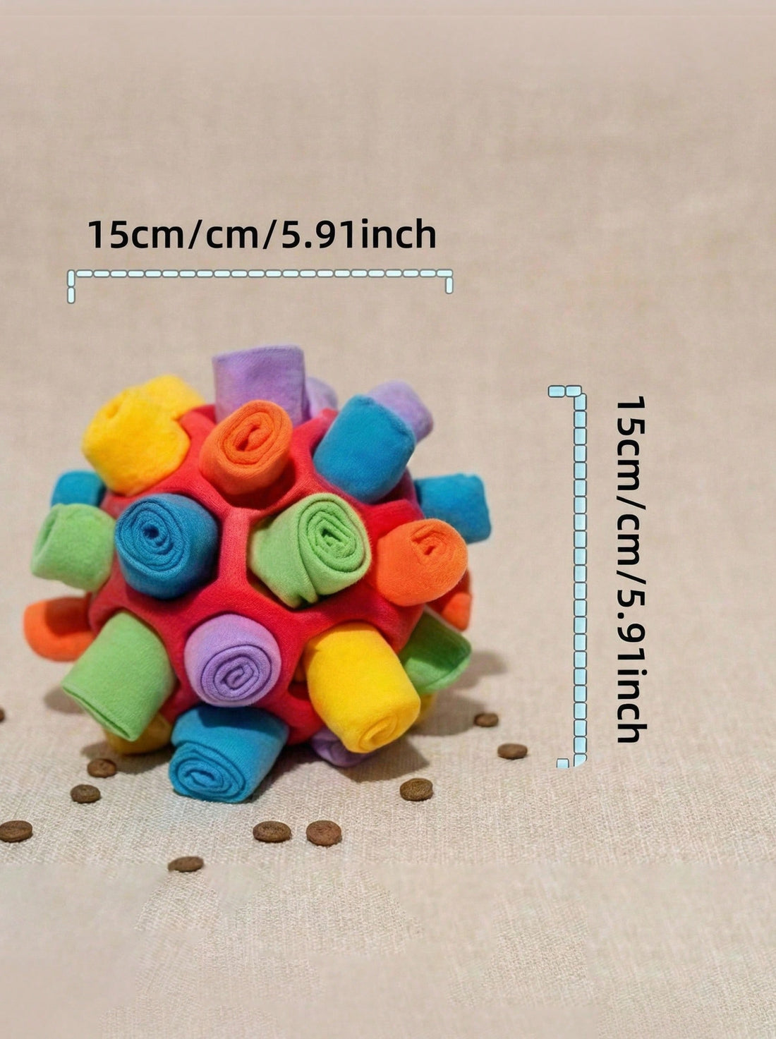 1pc Dog Sniff Ball Toy, Can Hide Treats & Bubbles, Rubber Ball Sniff Puzzle Toy For Developing Intelligence & Strengthening Body