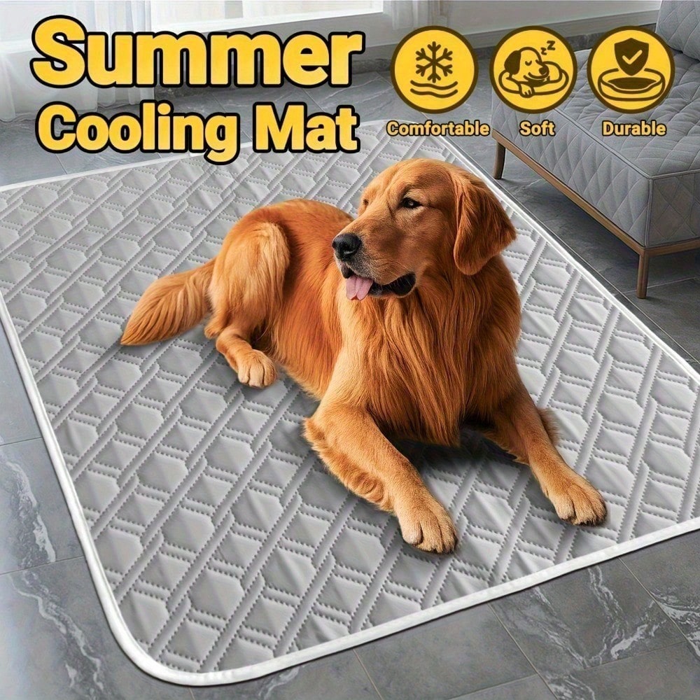 1PC Household Pet Pad Polyester Absorbent Moisture-Proof All-Season Dog Pee Pad , Extra Large Pet Cooling Pad Suitable For Cats And Dogs