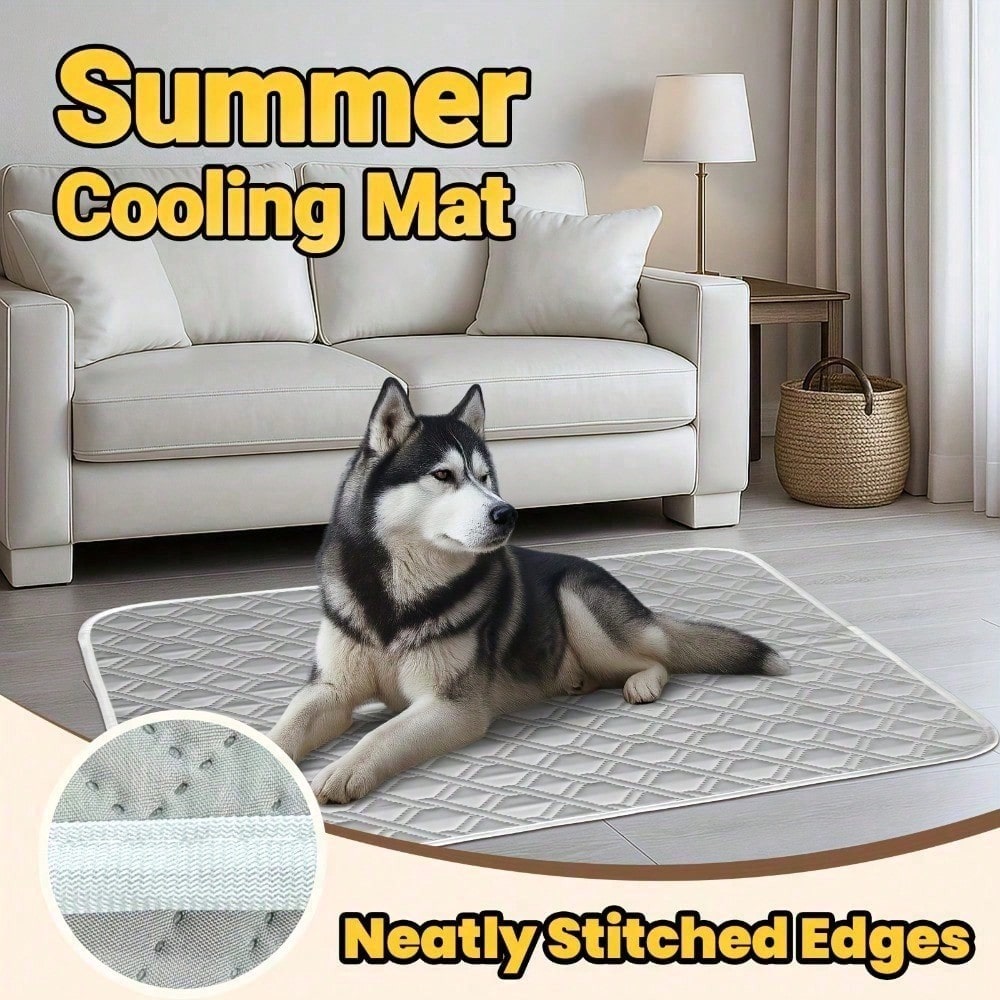 1PC Household Pet Pad Polyester Absorbent Moisture-Proof All-Season Dog Pee Pad , Extra Large Pet Cooling Pad Suitable For Cats And Dogs