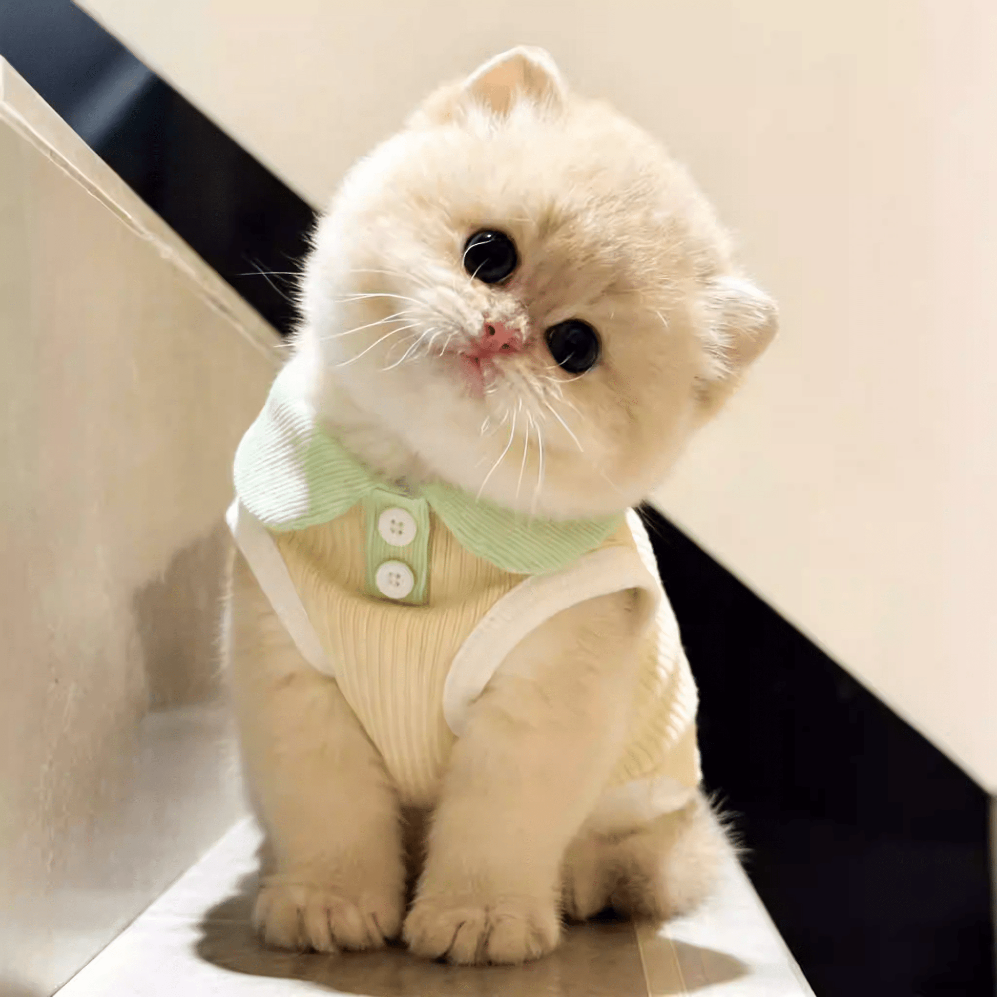 1pc Cat/Dog Summer Thin Polo Shirt, Lapel T-Shirt, Suitable For Munchkin, British Shorthair, Cute Pet Vest, Anti-Shedding