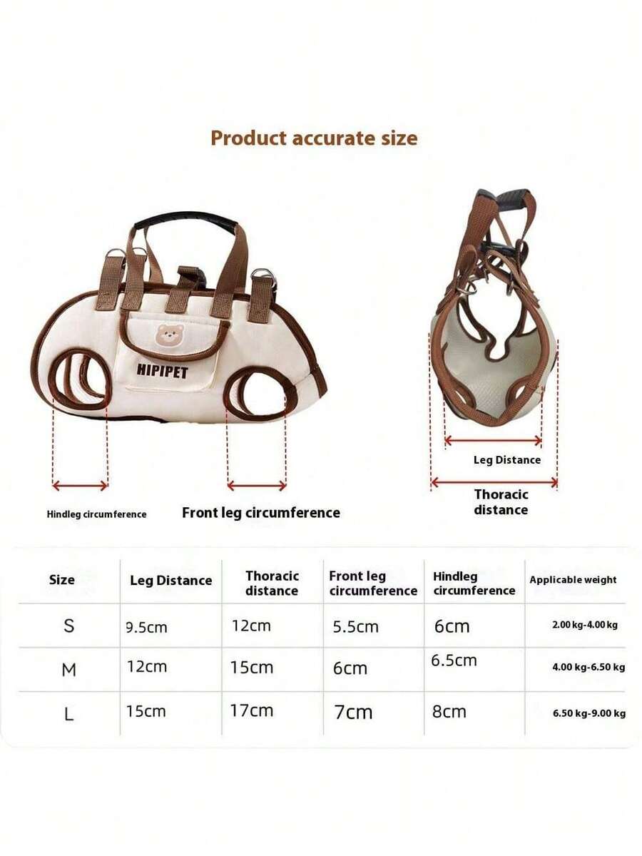 White breathable dog backpack carrier with adjustable shoulder straps for carrying small dogs and cats.