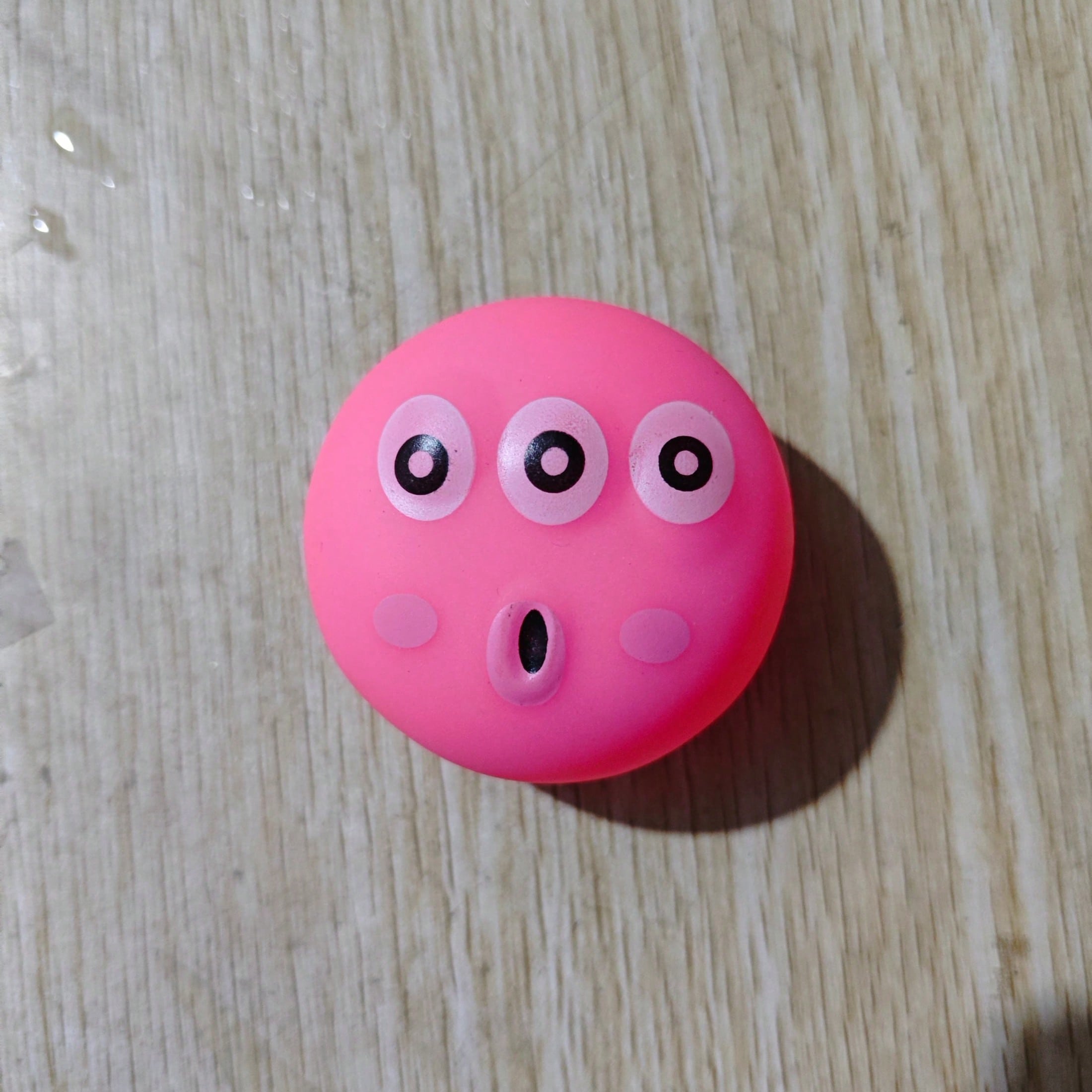 1/3pcs Dog Squeaky Toys, Cute Big Eye Design, Durable Rubber Material, Chew Toy For Teeth Cleaning, With Funny Squeaky Sound, Suitable For Interactive Training