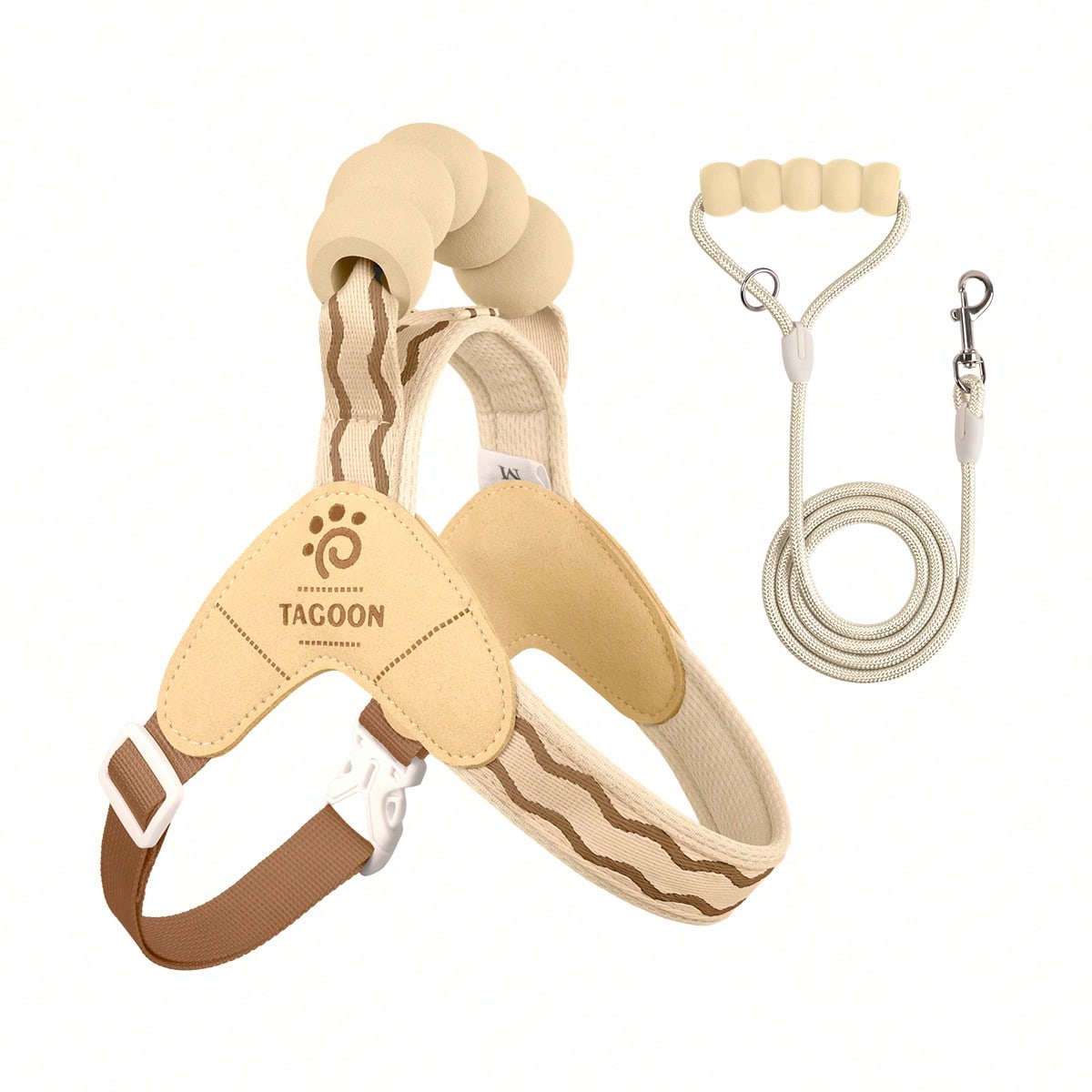 Multicolor polyester dog travel saddle harness with soft handle and leash, breathable adjustable design for outdoor walks and travel