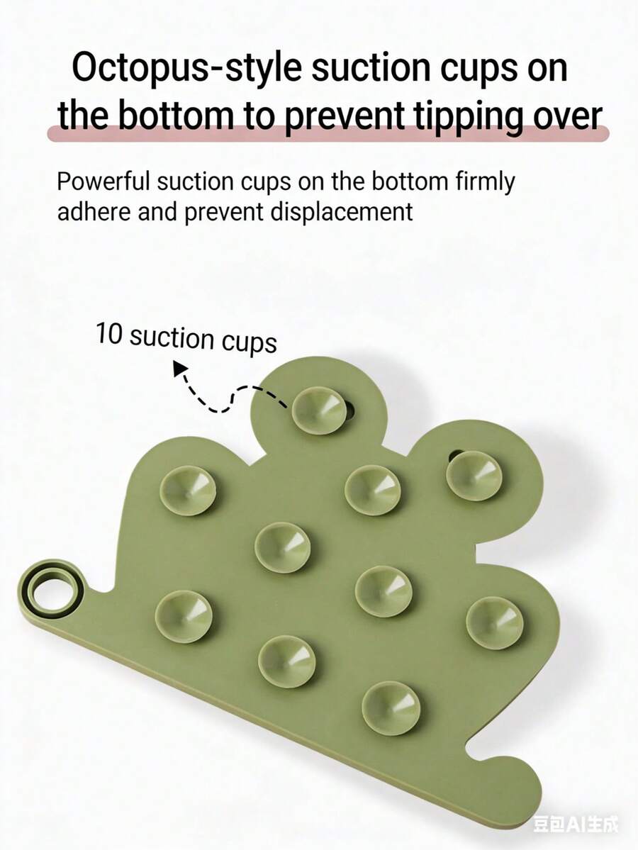 Multicolor silicone slow feeder lick mat with suction cups for dogs and cats featuring fish and frog shape design.