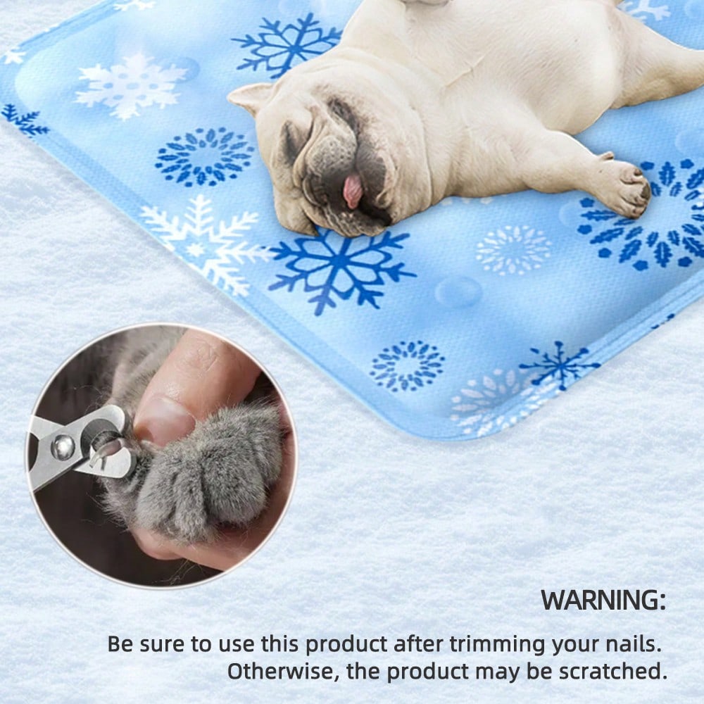 1pc Pet Hydrating Cooling Mat, Summer Pet Cooling Pad, Water-Filled Cooling Mat For Dog/Cat Bed, Suitable For Medium/Small Pets, Variety Of Colors Available, Enhanced Cooling Effect With Dry Ice Powder