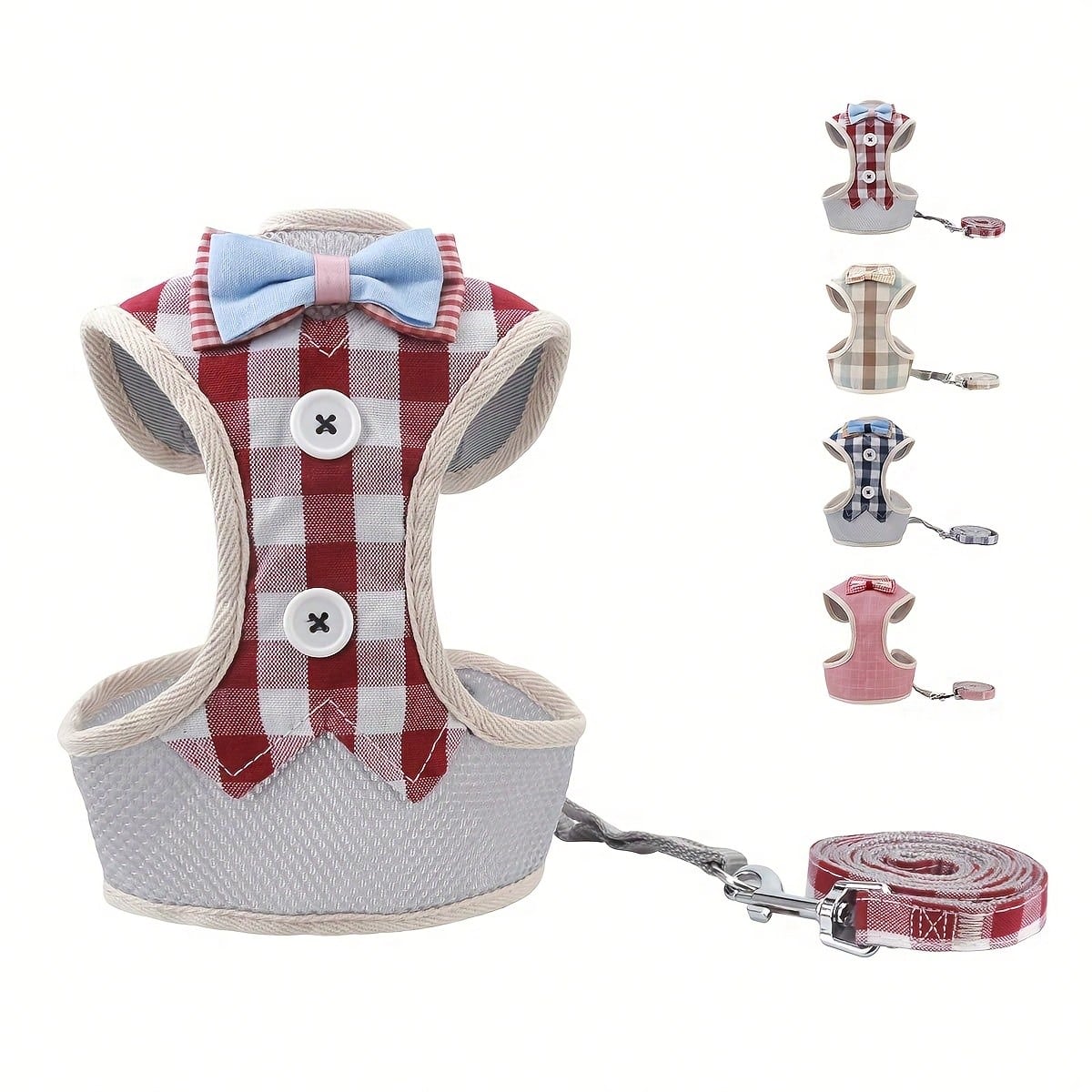LocalPet Dog And Cat Harness Vest, Comfortable Mesh Dog Harness And Leash Set - Breathable, Reflective, Adjustable Size Pet Vest - Perfect For Puppies And Kittens