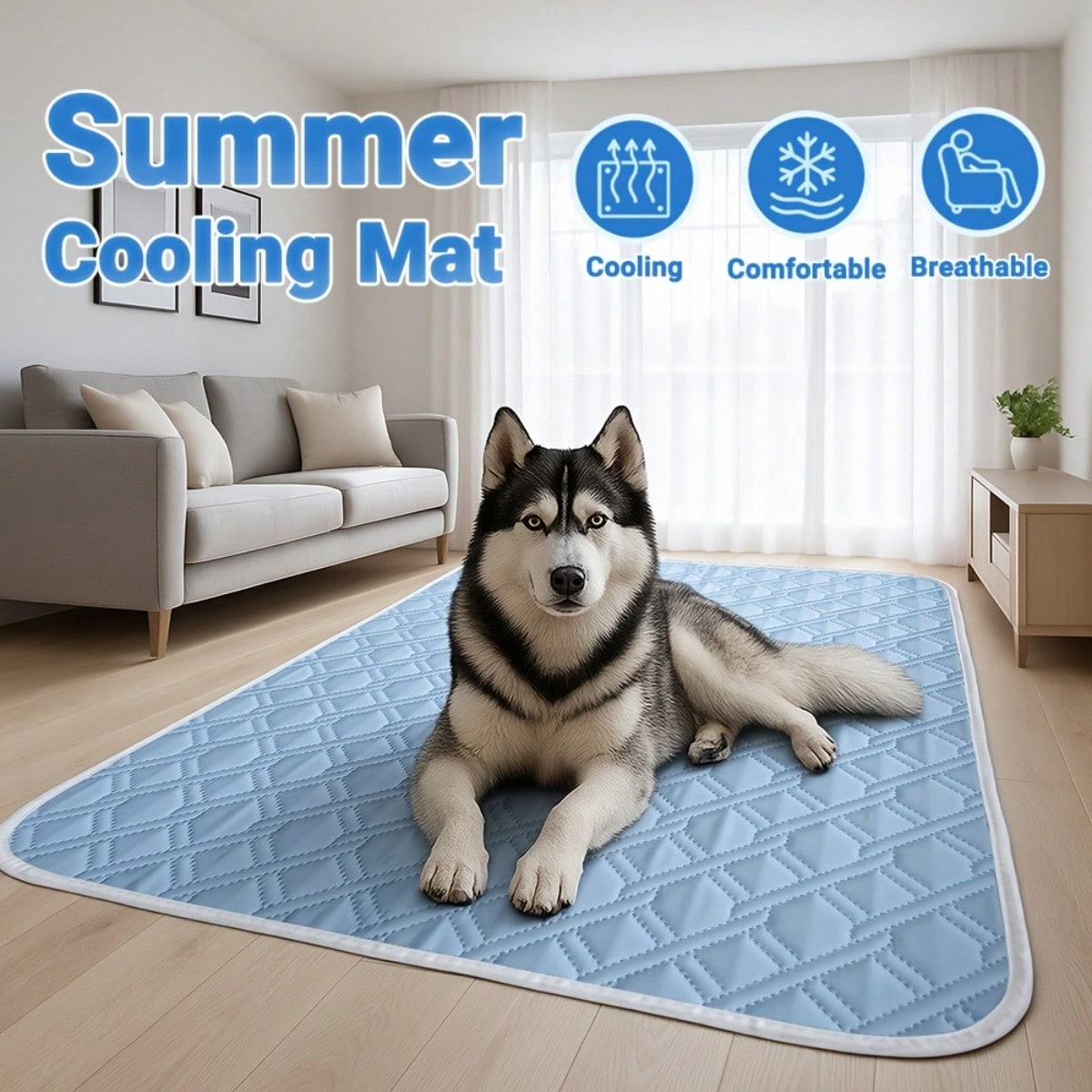 1PC Household Pet Pad Polyester Absorbent Moisture-Proof All-Season Dog Pee Pad , Extra Large Pet Cooling Pad Suitable For Cats And Dogs