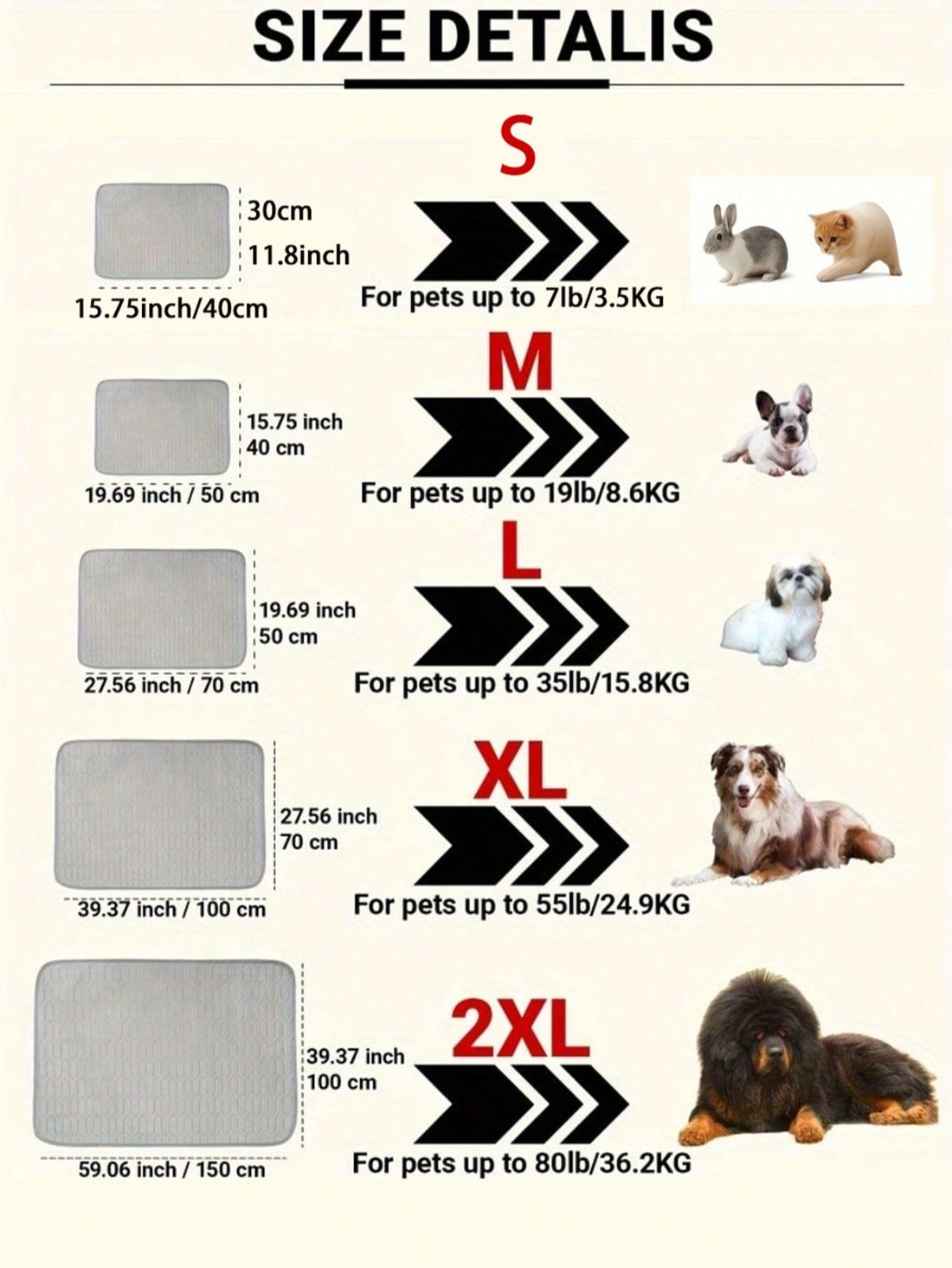 Plus Size Pet Cat Dog Cooling Mat | 5 Sizes Available | Breathable Mesh Fabric | Summer Pet Cooling Pad | Ice Silk Pet Cooling Mat | Suitable For Bed And Sofa