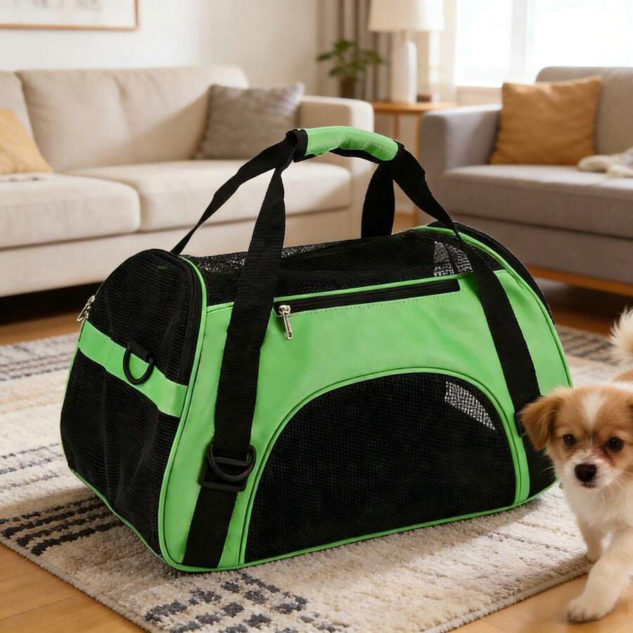 Multicolor colorblock pet sling carrier bag made of breathable EVA material for small cats and dogs outdoor travel