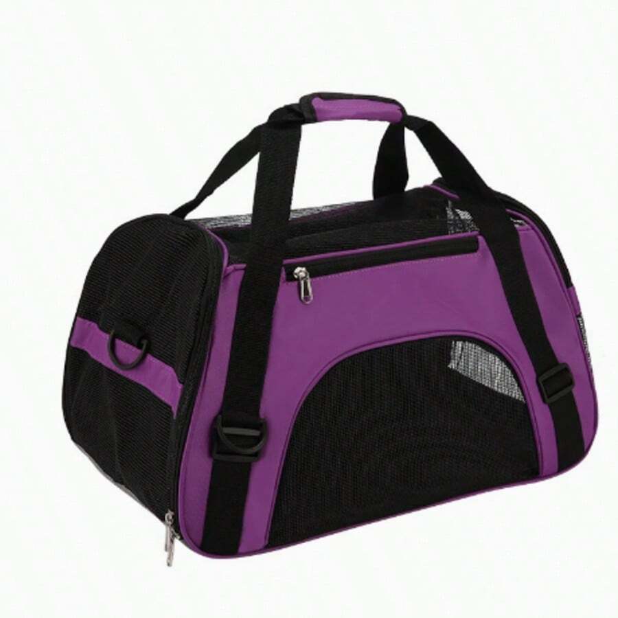 Multicolor colorblock pet sling carrier bag made of breathable EVA material for small cats and dogs outdoor travel
