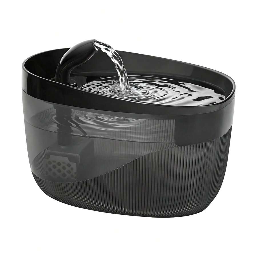 Automatic 2.2L cat water fountain with USB powered quiet pump and ABS construction.