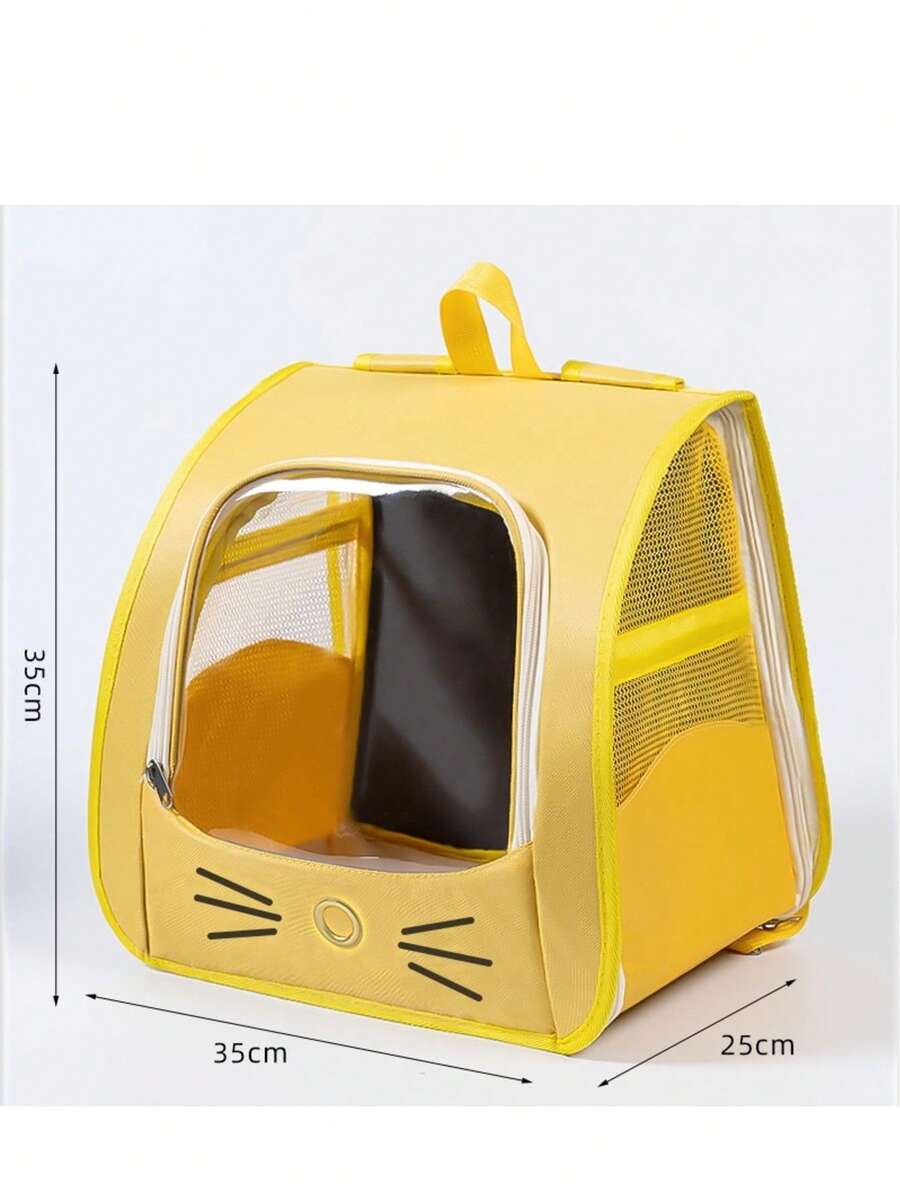 Multicolor Oxford cloth pet backpack carrier featuring a breathable window for carrying small dogs and cats up to 5.5kg.