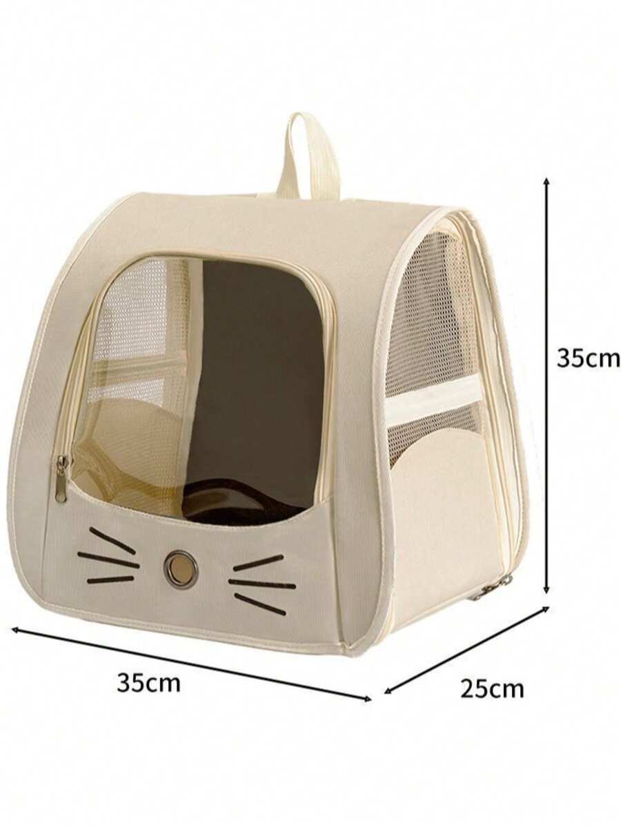 Multicolor Oxford cloth pet backpack carrier featuring a breathable window for carrying small dogs and cats up to 5.5kg.