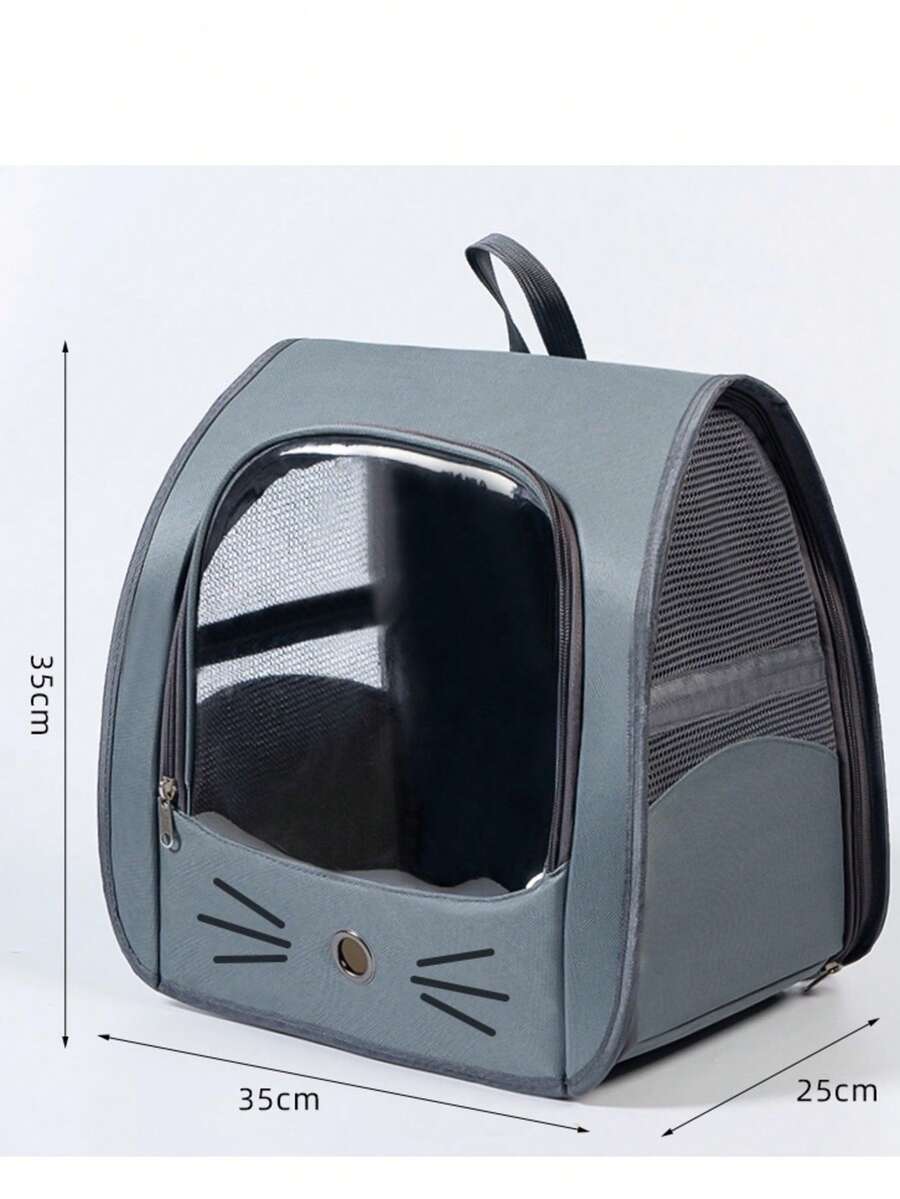 Multicolor Oxford cloth pet backpack carrier featuring a breathable window for carrying small dogs and cats up to 5.5kg.