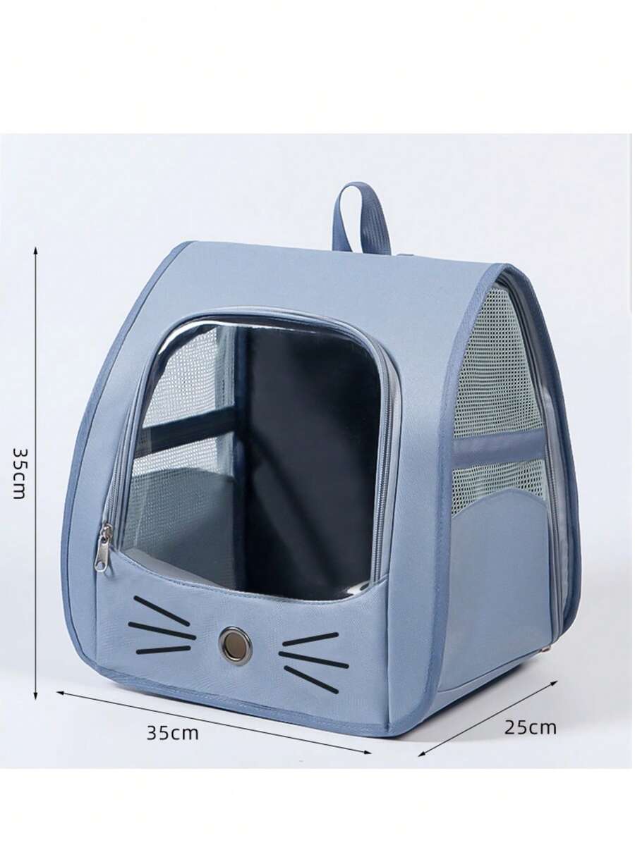 Multicolor Oxford cloth pet backpack carrier featuring a breathable window for carrying small dogs and cats up to 5.5kg.