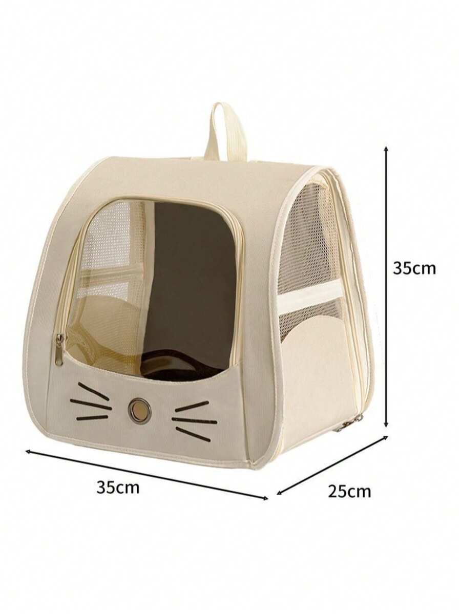 Multicolor Oxford cloth pet backpack carrier featuring a breathable window for carrying small dogs and cats up to 5.5kg.