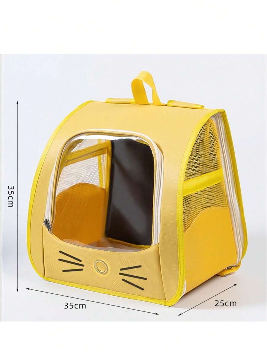 Multicolor Oxford cloth pet backpack carrier featuring a breathable window for carrying small dogs and cats up to 5.5kg.