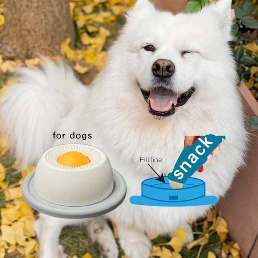 Dog Licking Toy, Slow Feeder Dog Lick Bowl Food Dispenser Dental Cleaning, For Dogs And Cats Anxiety Relief Boredom Buster Snack Feeding, Non-Slip Suction Cup Anti-Tip Easy To Clean For Liquid & Soft Food,This New Type Of Anti-Slip Slow Feeder Is Not Only