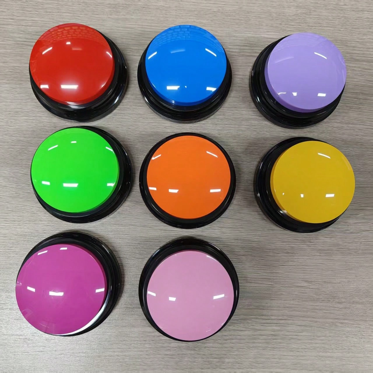 8pcs/Set Dog Voice Recording Buttons, 8 Colors, 30s Recording Time, Pet Training Sound Maker Buzzer