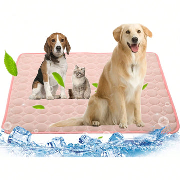 Washable Dog Cooling Pad, Ice Silk Cooling Mat, Pet Self-Cooling Blanket, Dog Indoor/Outdoor/Car Cooling Pad