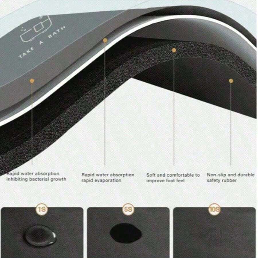 Diatomite pet feeding mat featuring a cute black paw print pattern and wood grain design under cat and dog food bowls.