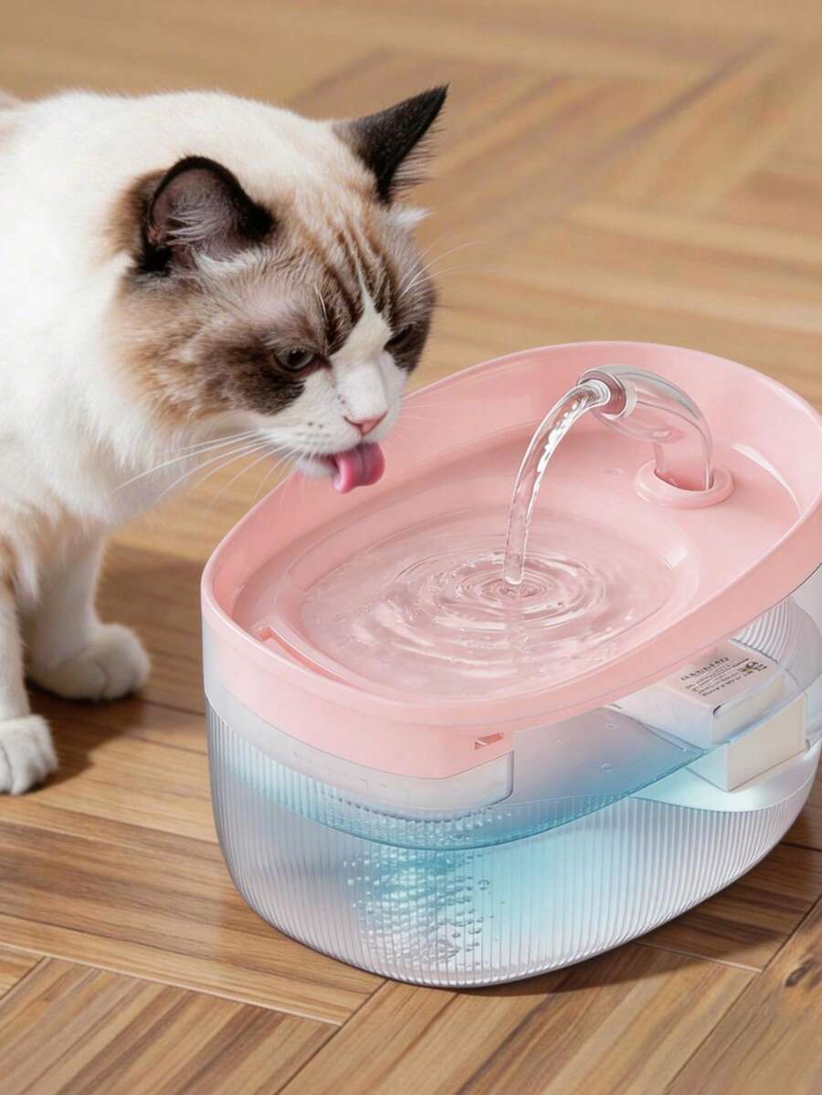 Automatic 2.2L cat water fountain with USB powered quiet pump and ABS construction.