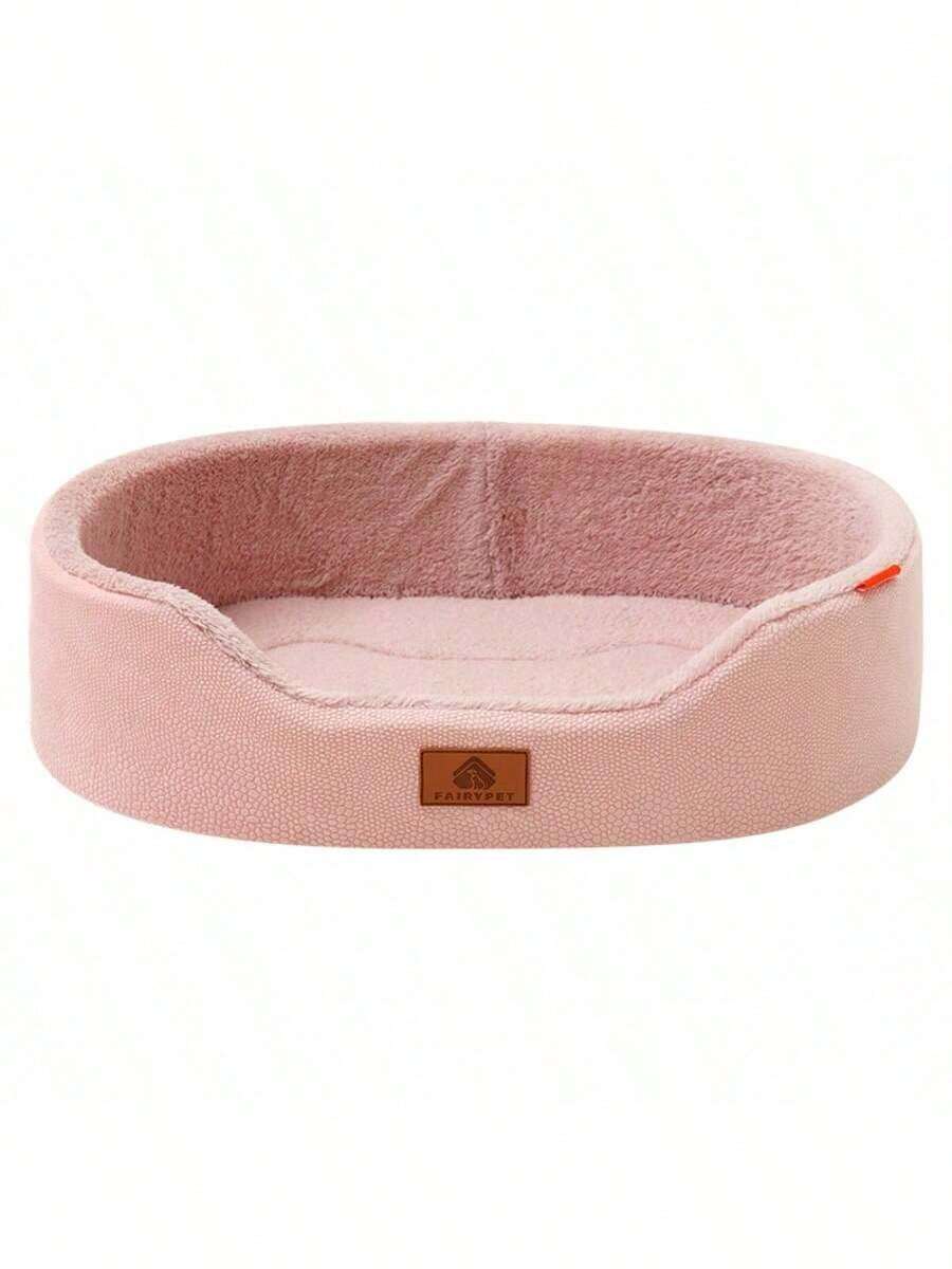 Multicolor half-enclosed waterproof and anti-slip pet bed cushion for dogs and cats