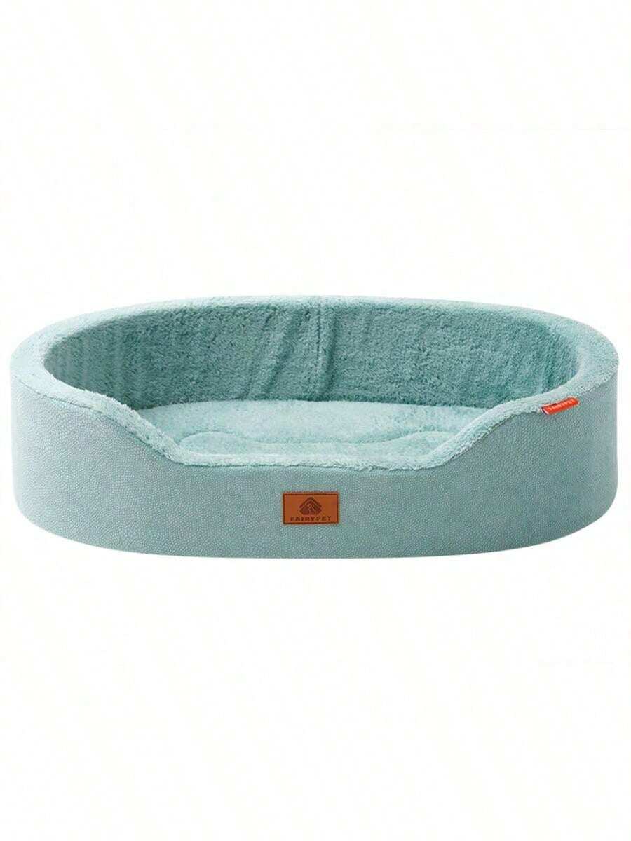 Multicolor half-enclosed waterproof and anti-slip pet bed cushion for dogs and cats
