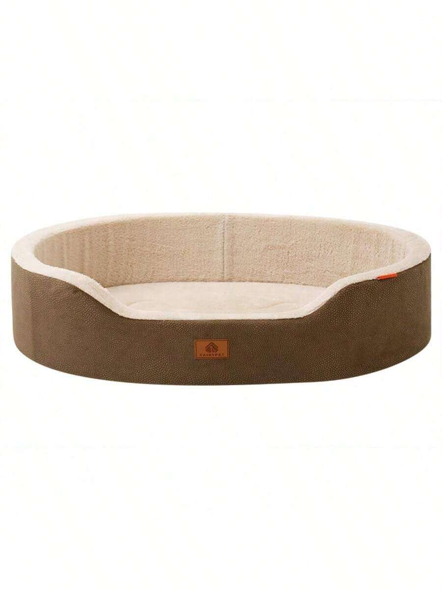 Multicolor half-enclosed waterproof and anti-slip pet bed cushion for dogs and cats