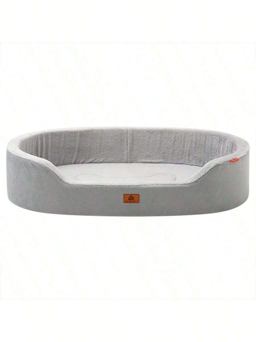 Multicolor half-enclosed waterproof and anti-slip pet bed cushion for dogs and cats
