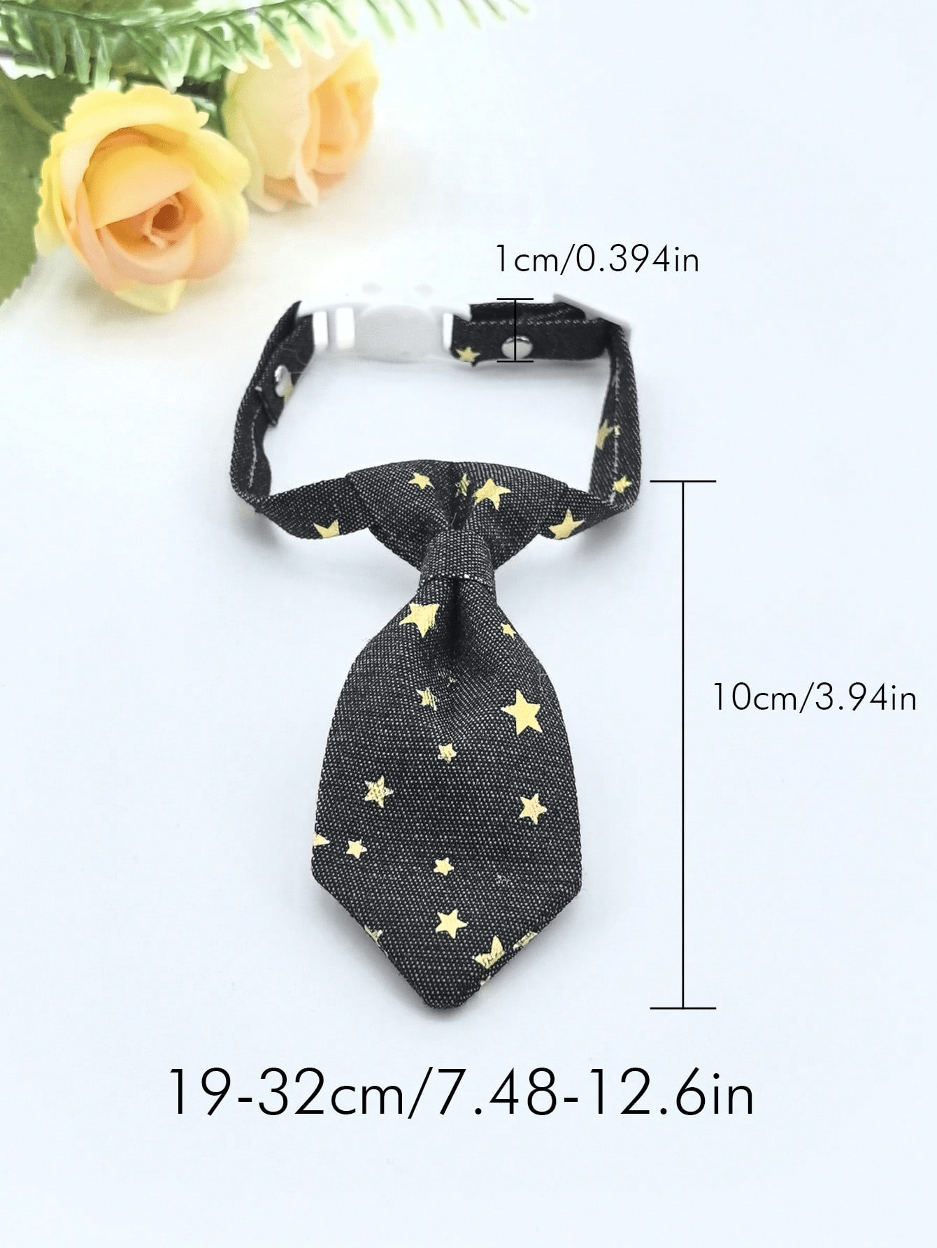 Multicolor adjustable polyester pet collar with bell and bow tie for cats and small dogs