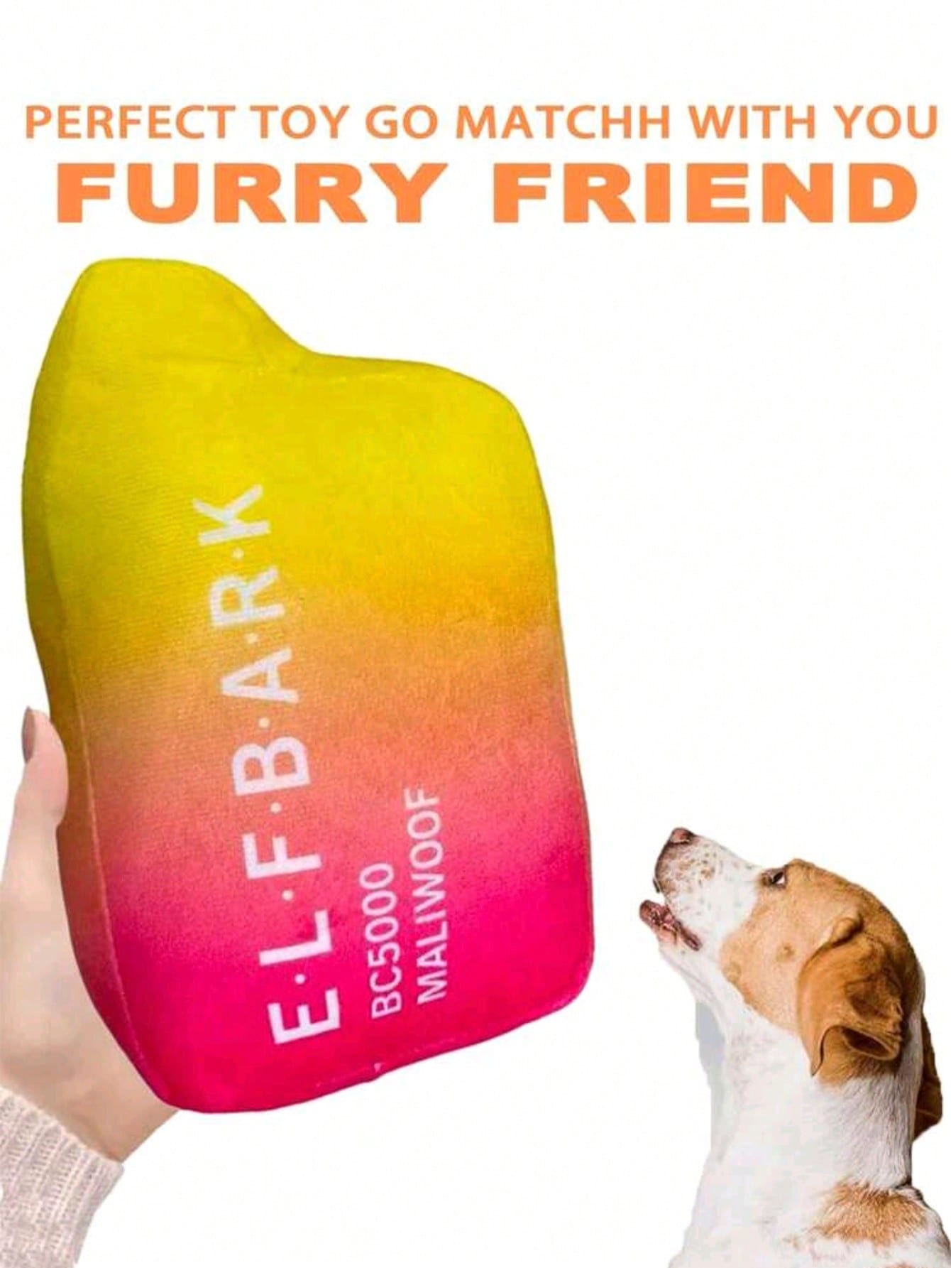 1pc Realistic Plush Pet Doll, Squeaky, Cat/Dog Chew Doll For Dental Care, Perfect Gift For Pets
