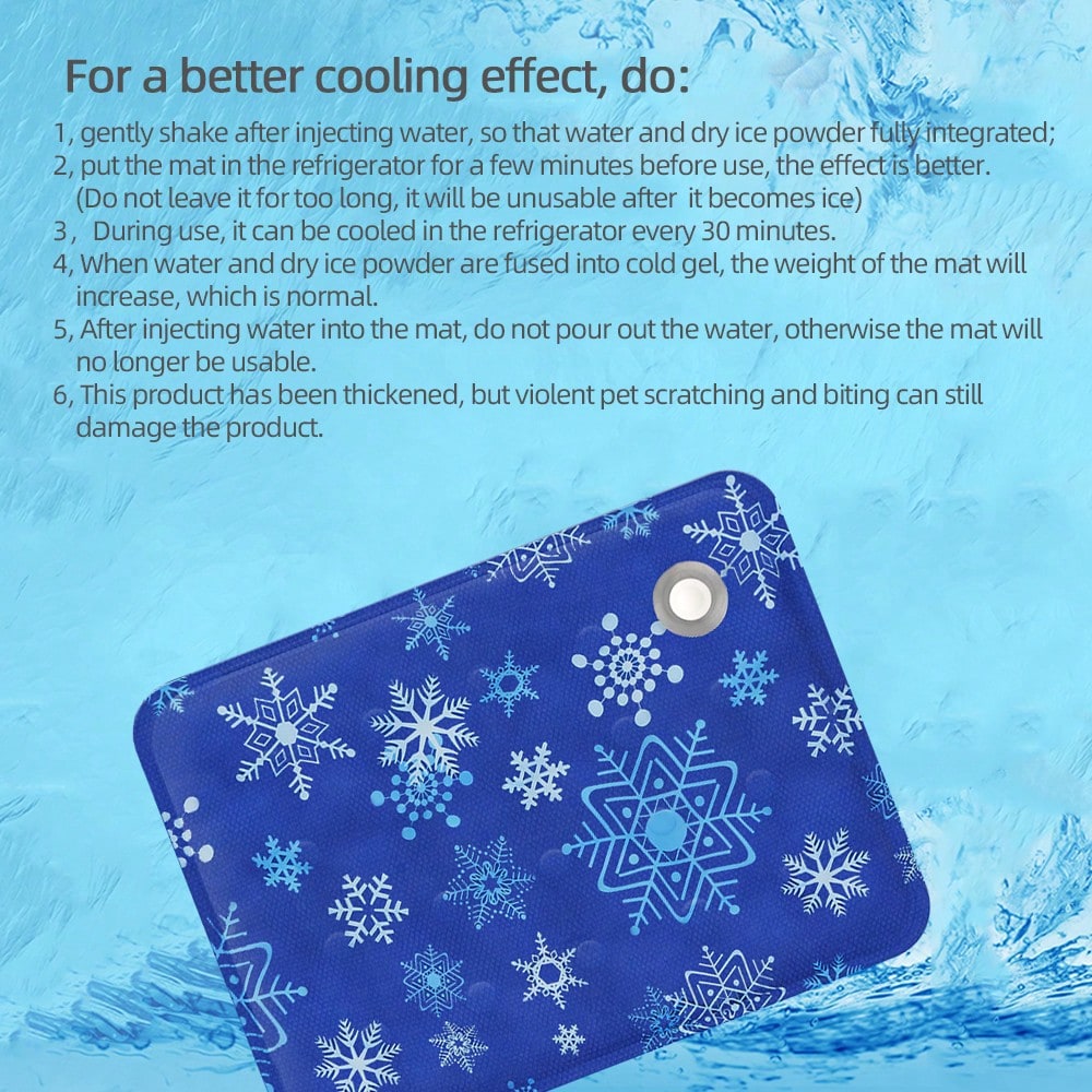 1pc Pet Hydrating Cooling Mat, Summer Pet Cooling Pad, Water-Filled Cooling Mat For Dog/Cat Bed, Suitable For Medium/Small Pets, Variety Of Colors Available, Enhanced Cooling Effect With Dry Ice Powder