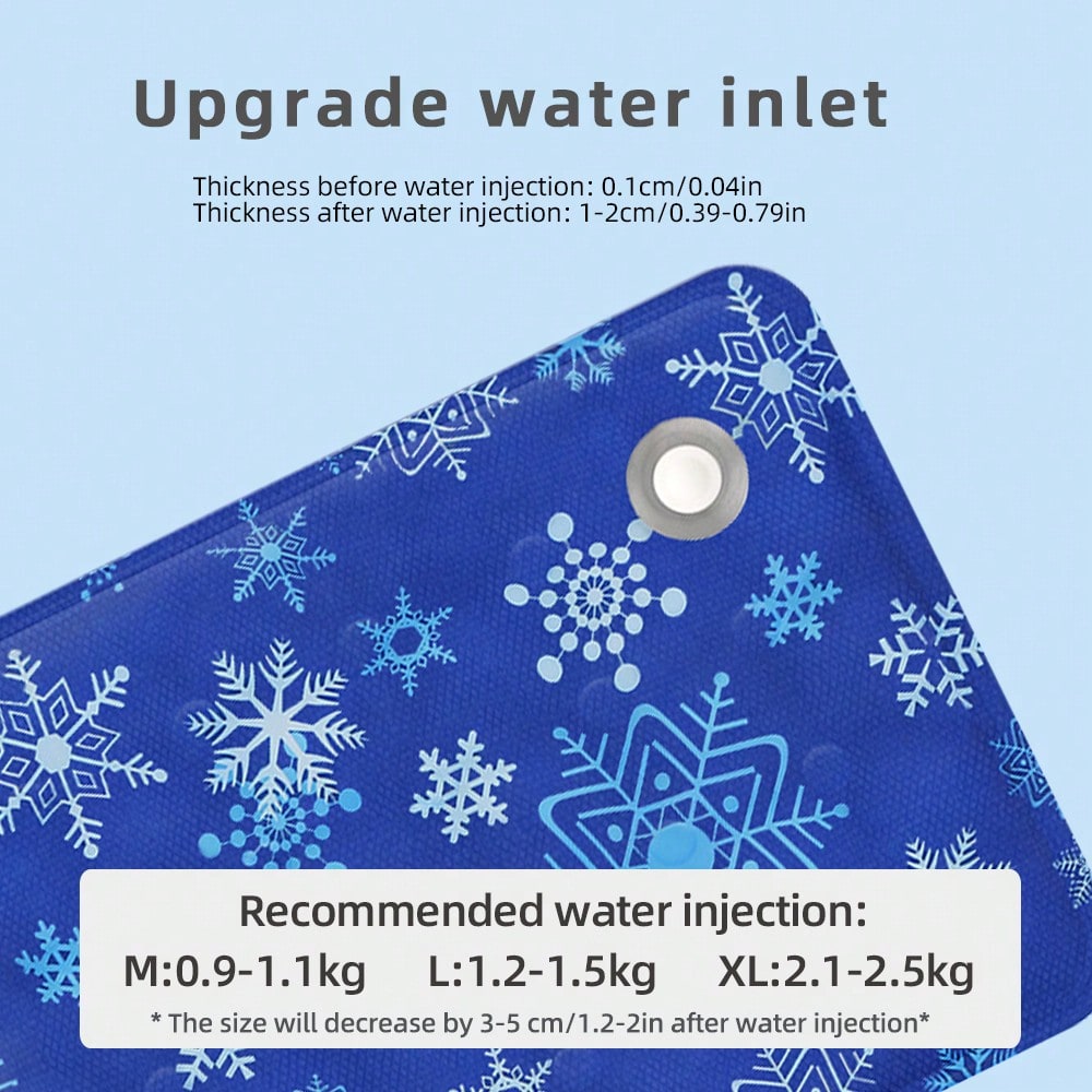 1pc Pet Hydrating Cooling Mat, Summer Pet Cooling Pad, Water-Filled Cooling Mat For Dog/Cat Bed, Suitable For Medium/Small Pets, Variety Of Colors Available, Enhanced Cooling Effect With Dry Ice Powder