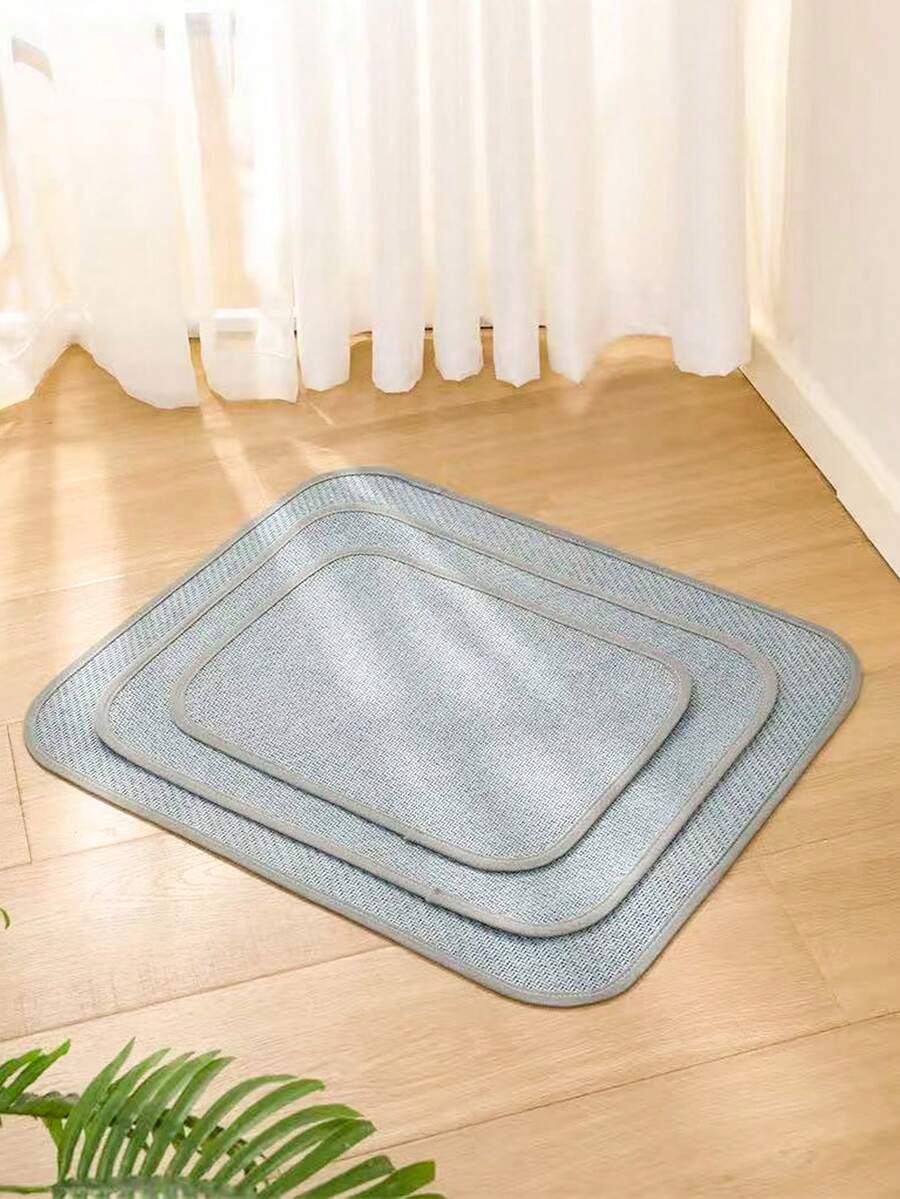 Multicolor woven PP pet cooling mat and summer ice pad for dogs and cats