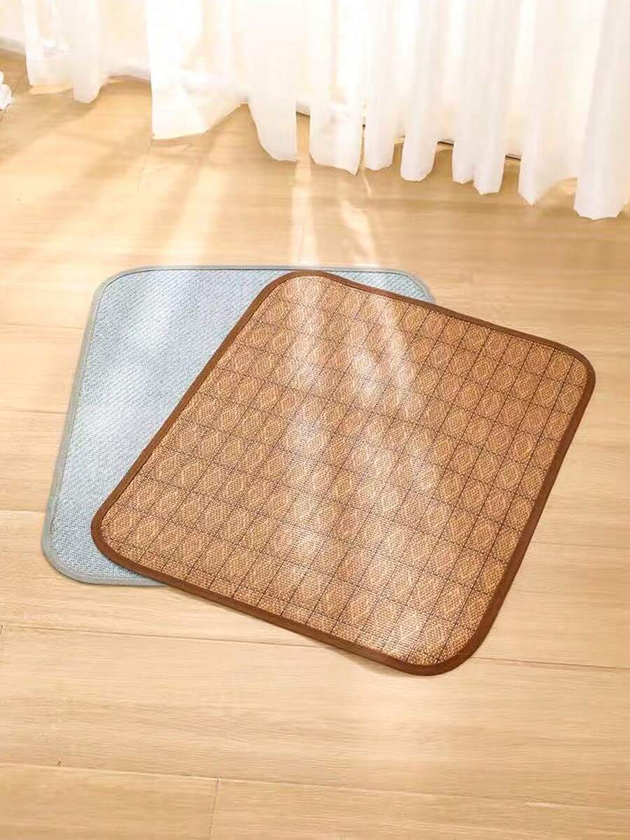 Multicolor woven PP pet cooling mat and summer ice pad for dogs and cats
